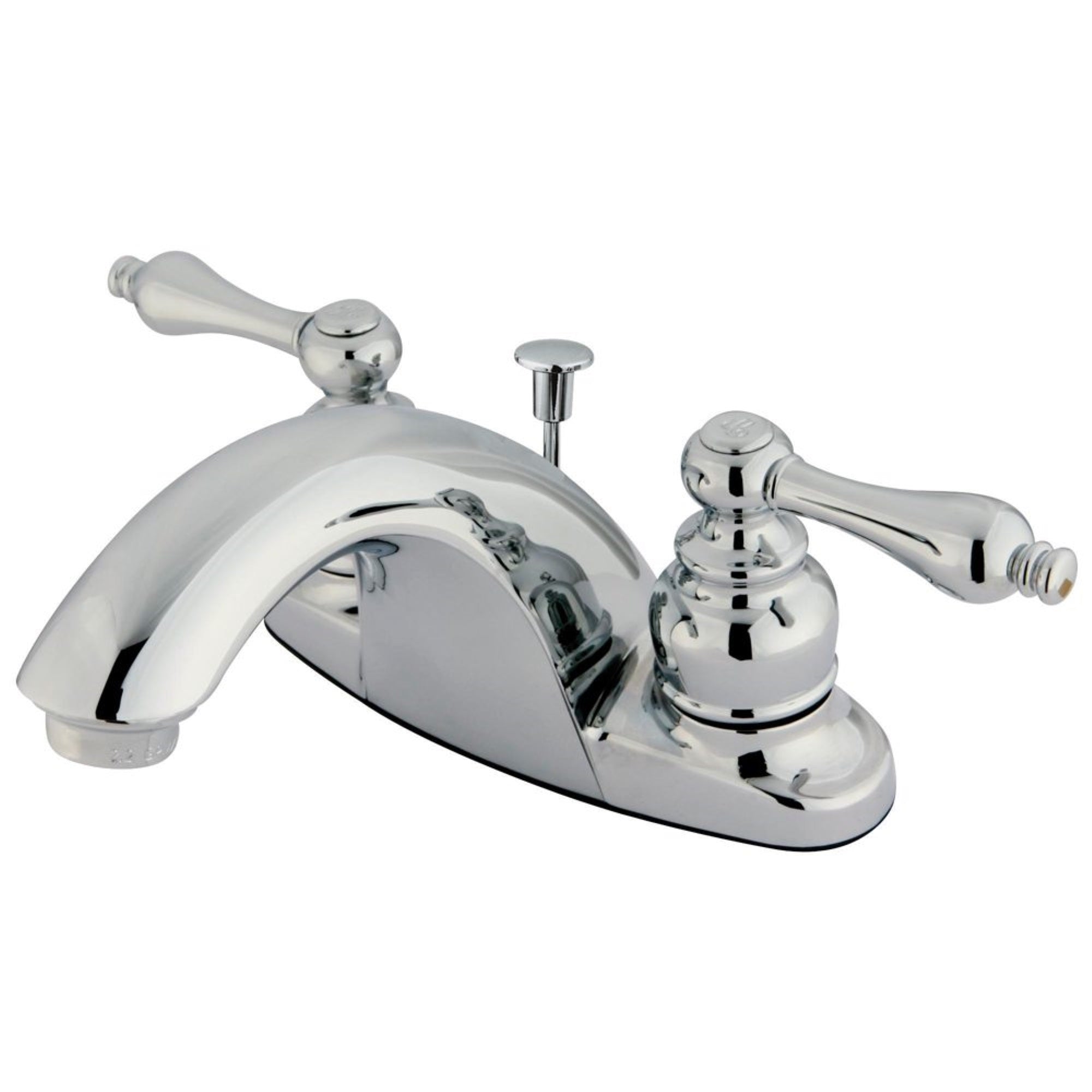 Kingston Brass Gkb7641Al 4 In. Centerset Bathroom Faucet, Polished Chrome