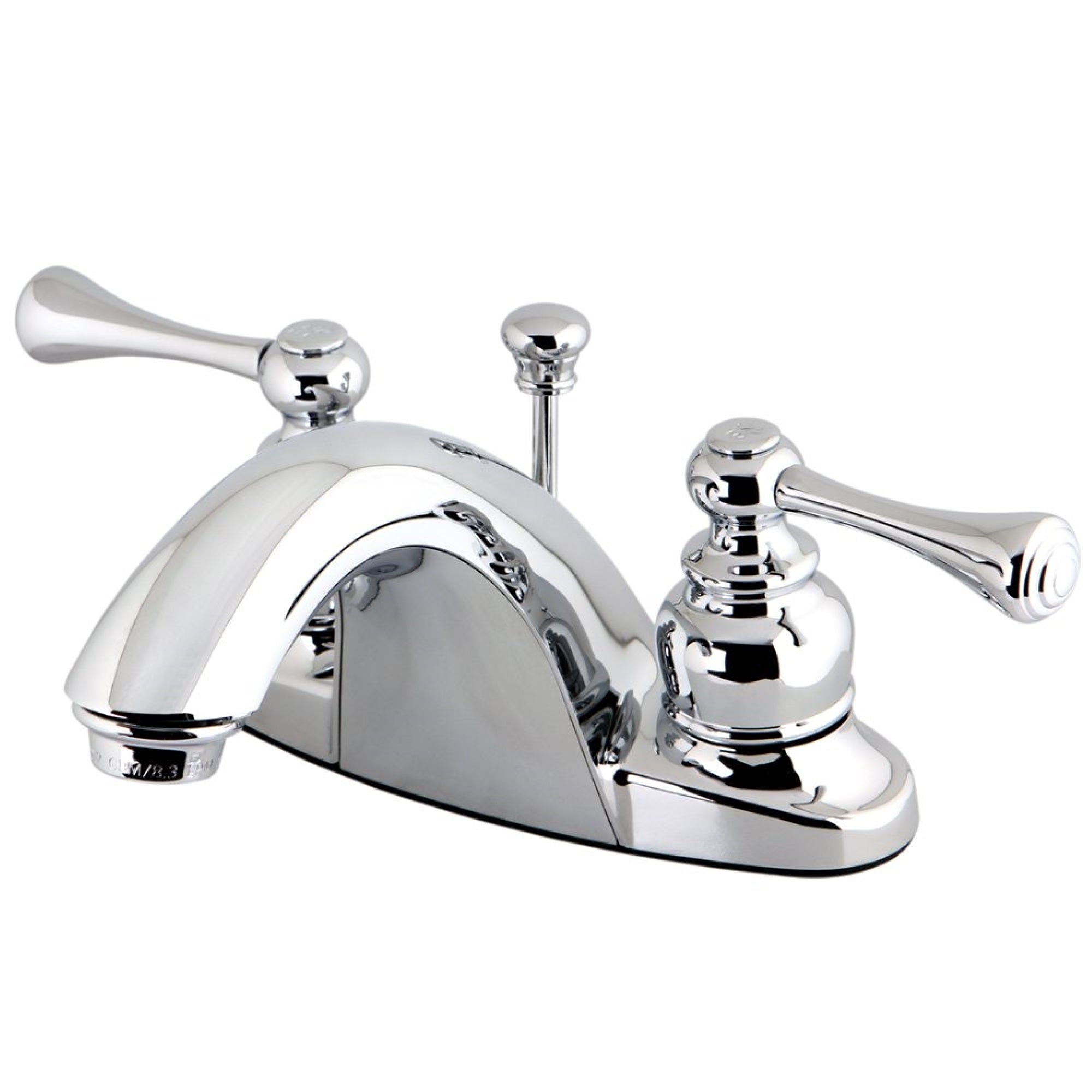 Kingston Brass Gkb7641Bl 4 In. Centerset Bathroom Faucet, Polished Chrome