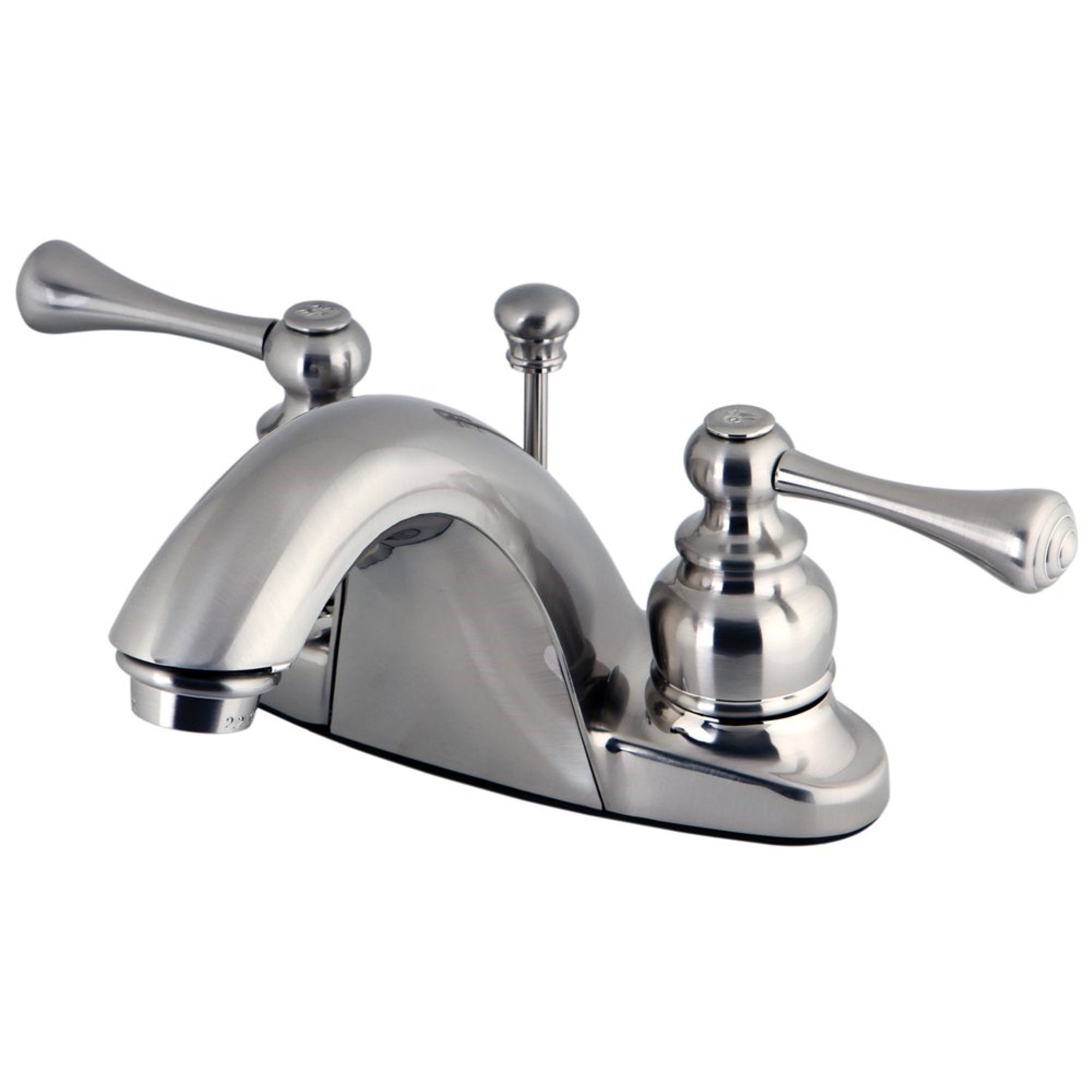 Kingston Brass Gkb7648Bl 4 In. Centerset Bathroom Faucet, Brushed Nickel