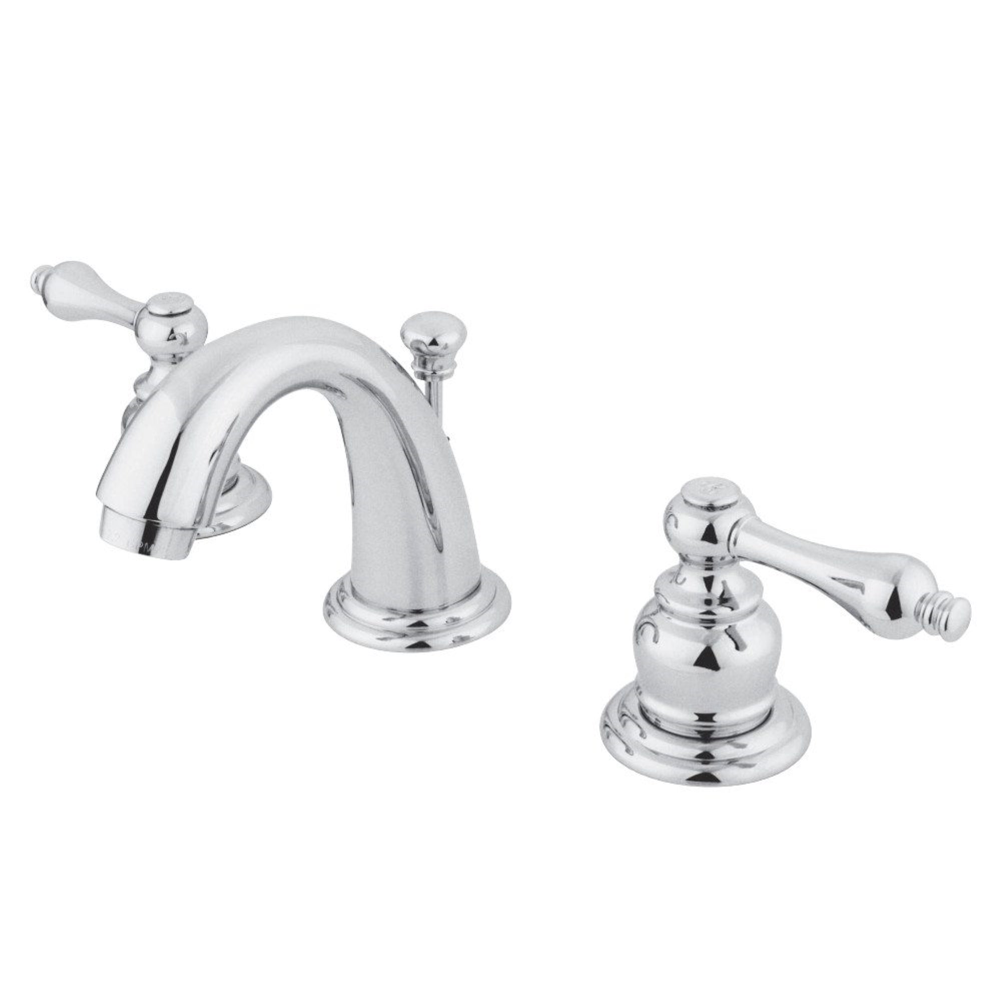 Kingston Brass Gkb911Al English Country Widespread Bathroom Faucet, Polished Chrome