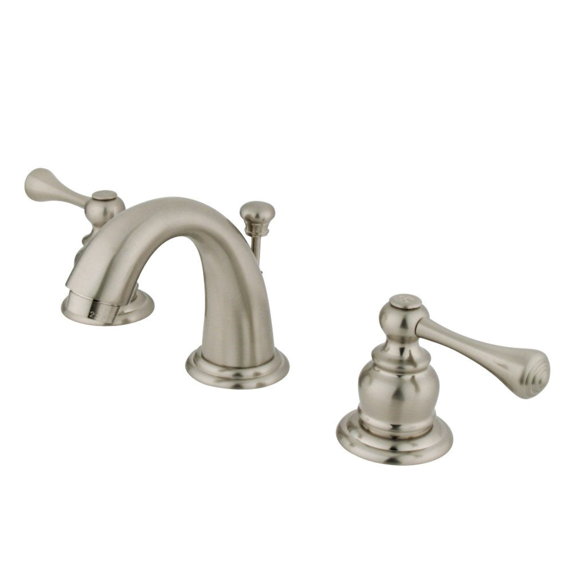 Kingston Brass Gkb918Bl Vintage Widespread Bathroom Faucet, Brushed Nickel