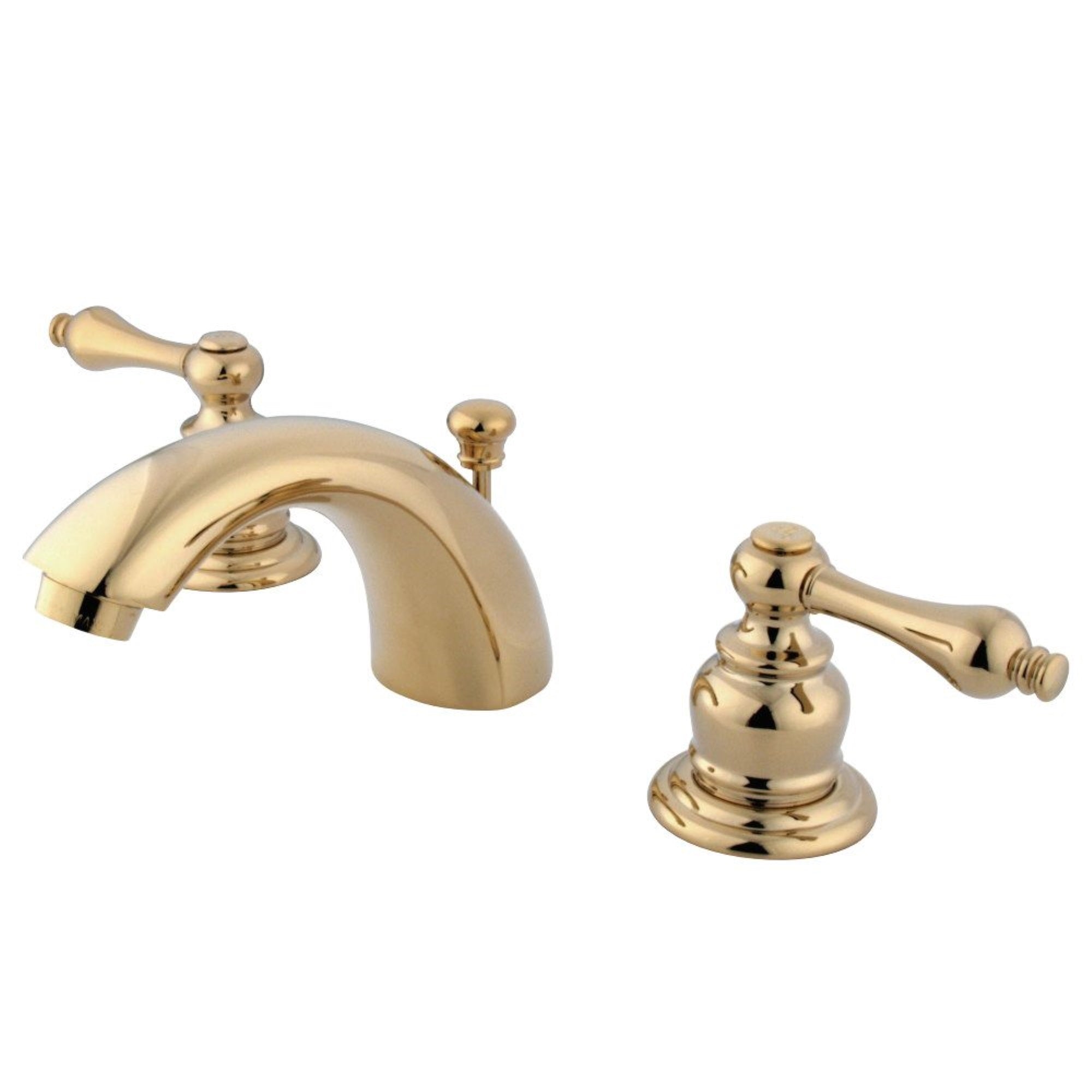 Kingston Brass Gkb942Al Mini-Widespread Bathroom Faucet, Polished Brass