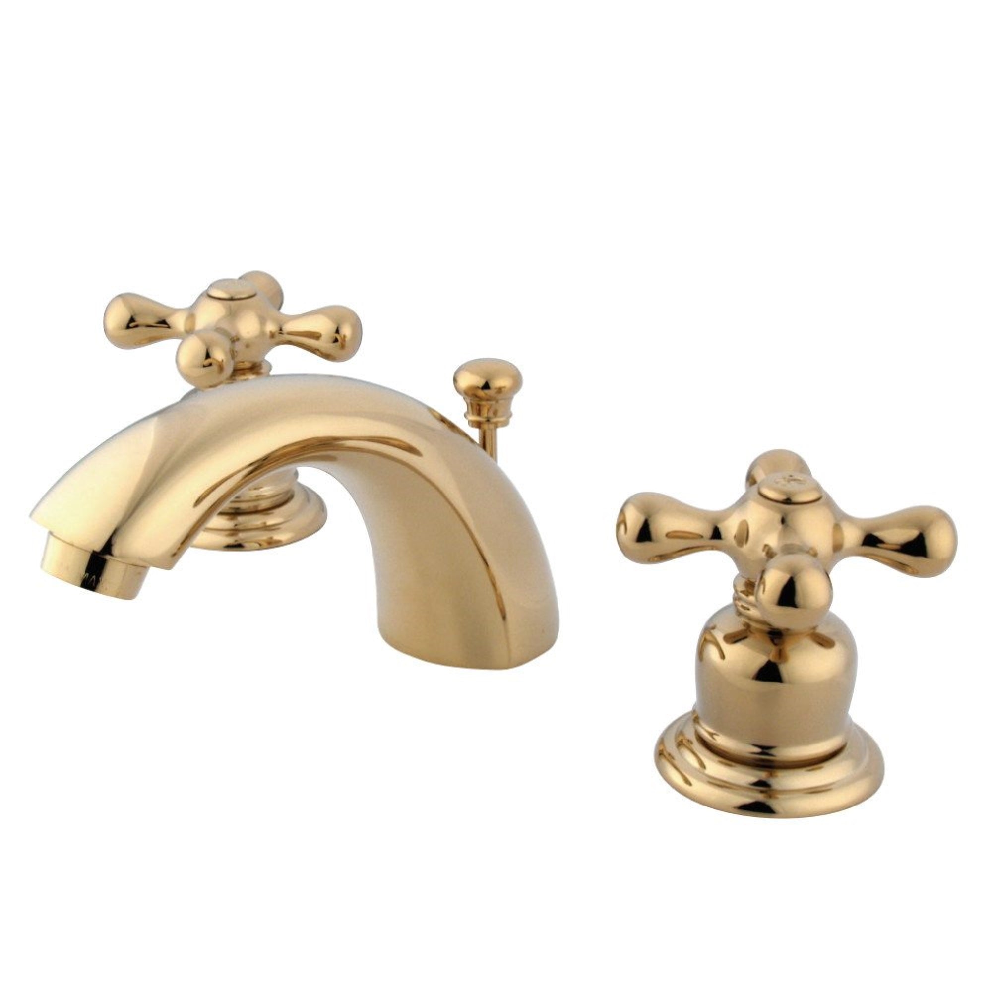 Kingston Brass Gkb942Ax Mini-Widespread Bathroom Faucet, Polished Brass