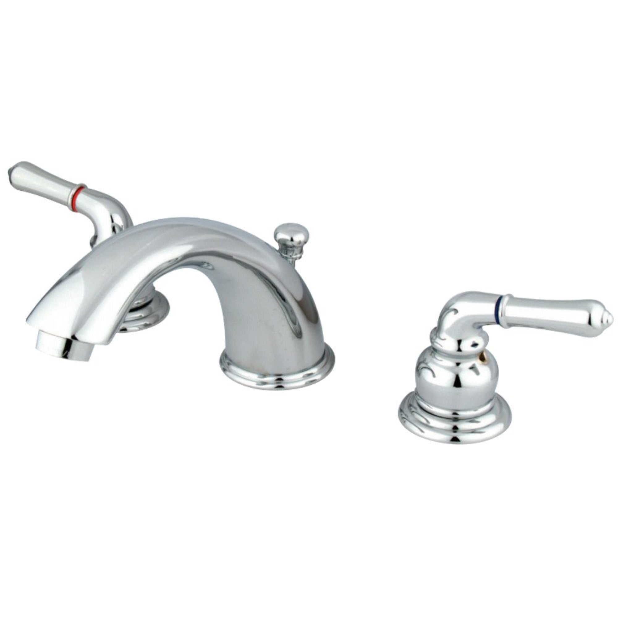 Kingston Brass Gkb961 Widespread Bathroom Faucet, Polished Chrome
