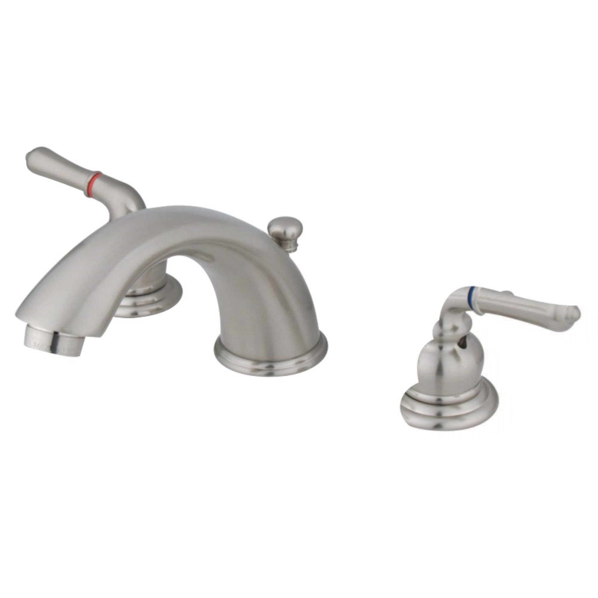 Kingston Brass Gkb968 Widespread Bathroom Faucet, Brushed Nickel