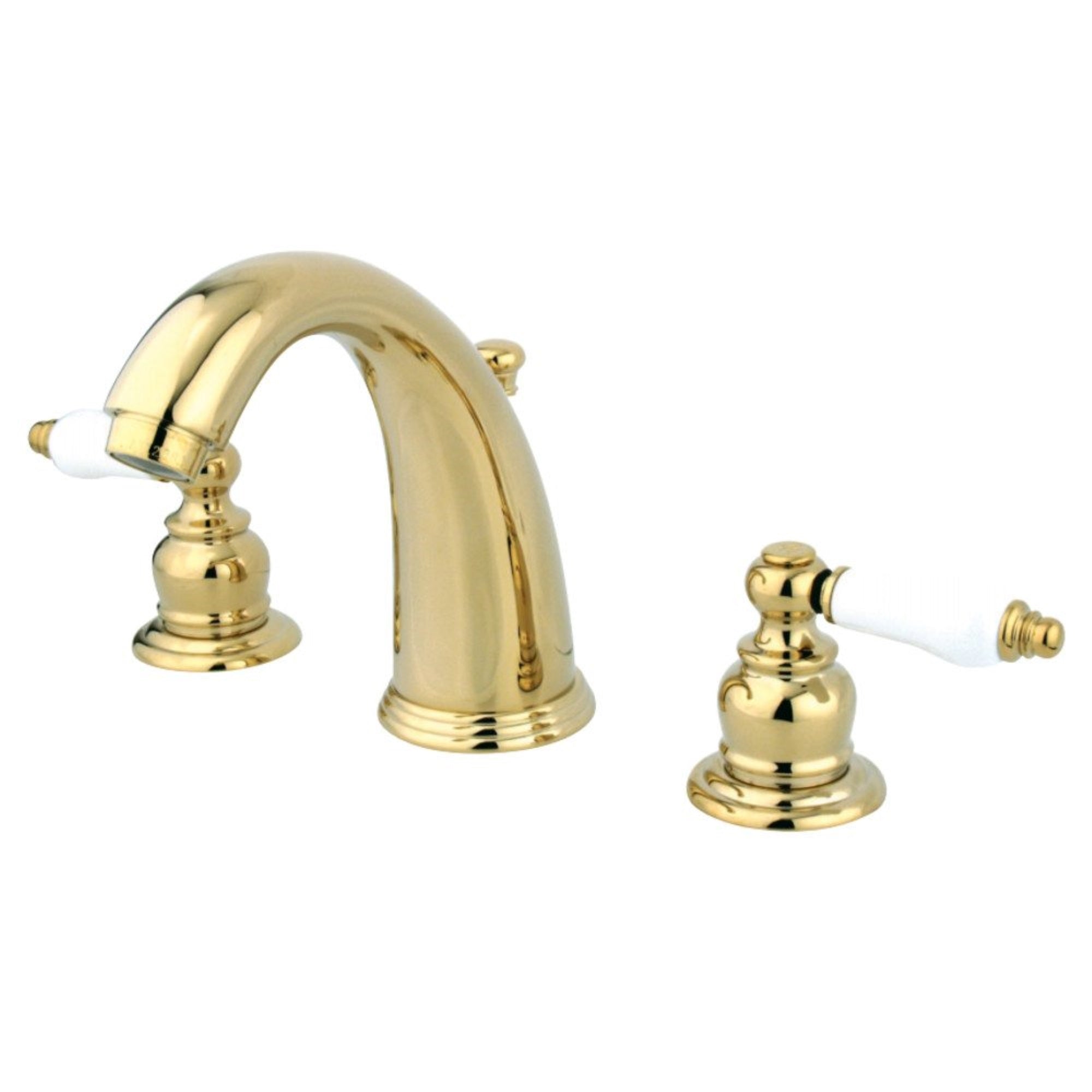 Kingston Brass Gkb982Pl Widespread Bathroom Faucet, Polished Brass