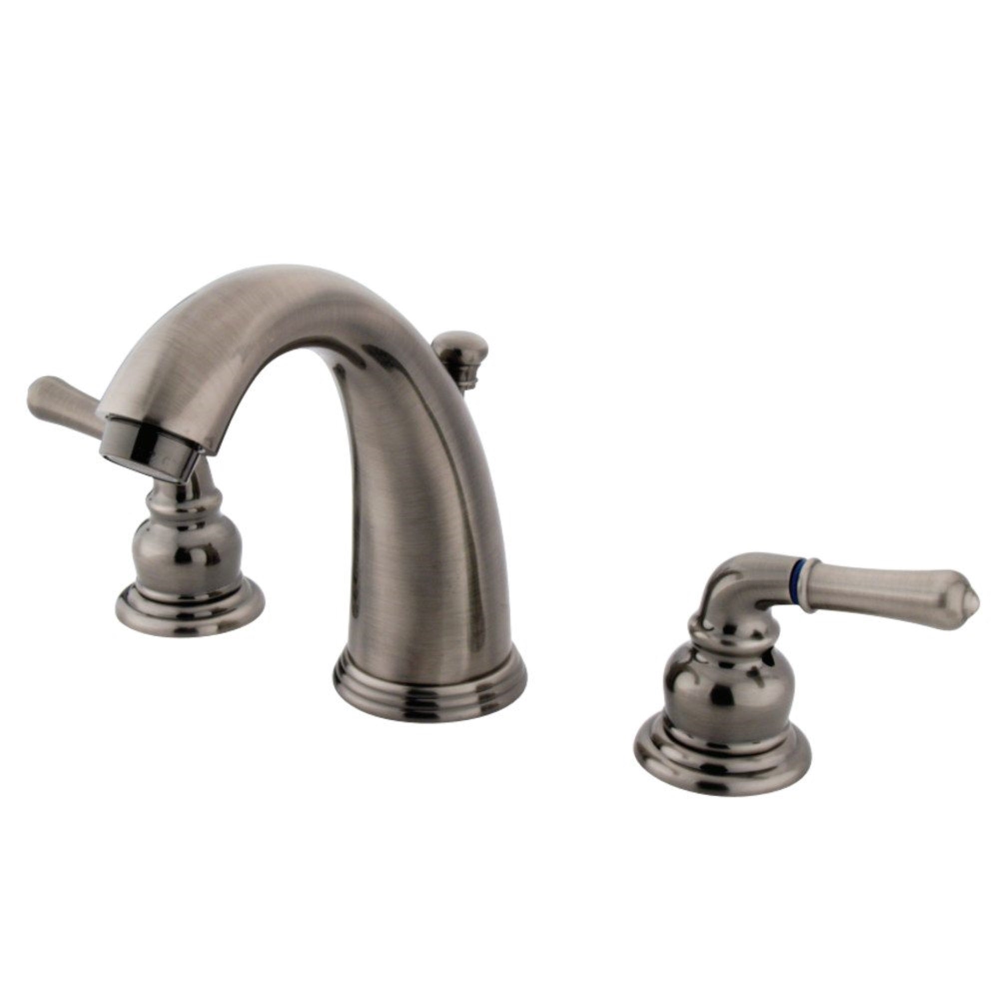 Kingston Brass Gkb983 Widespread Bathroom Faucet, Black Stainless