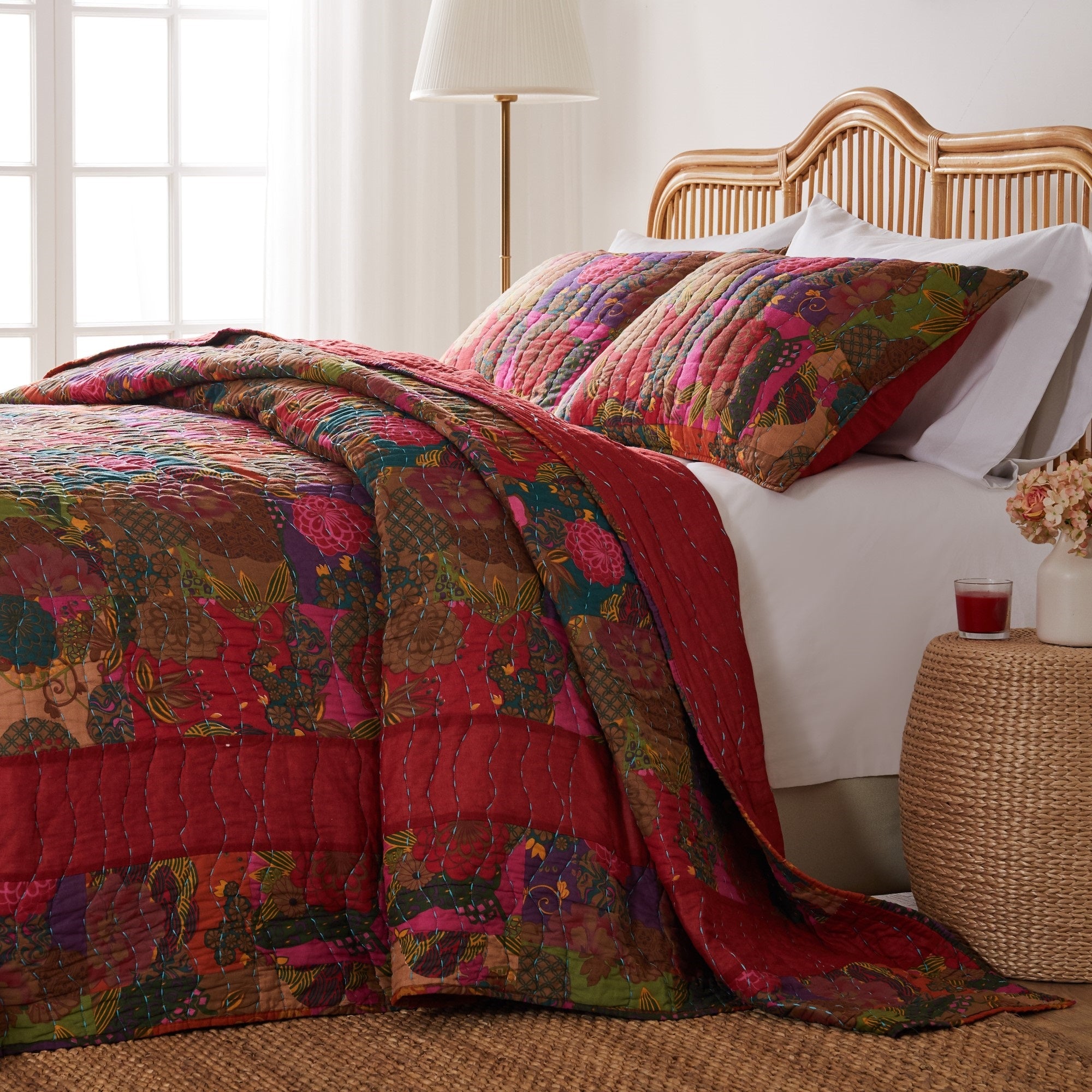 Jewel Multi Bedspread Set 3-Piece King/Cal King