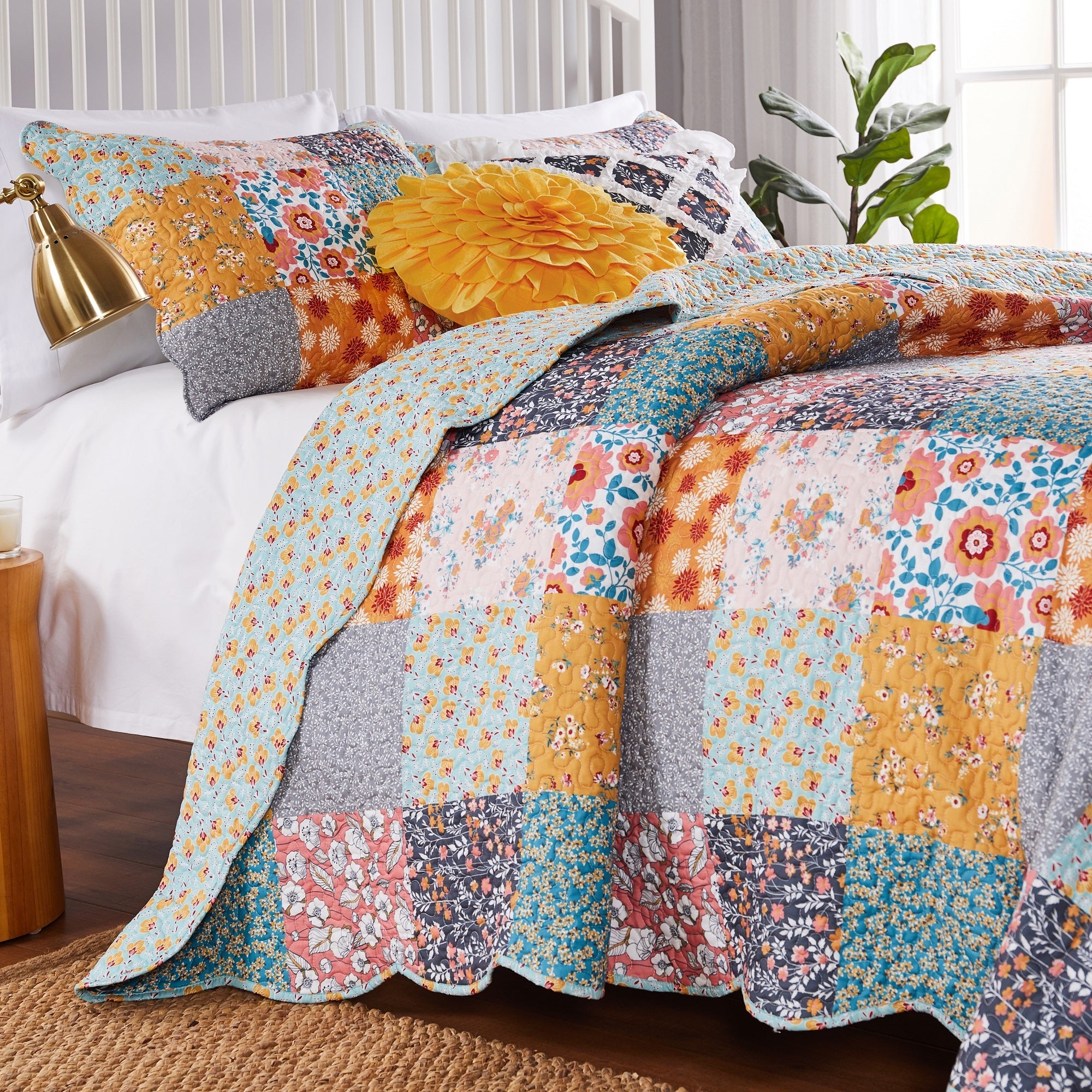 Barefoot Bungalow, Carlie Quilt Set 3-Piece Full/Queen, Calico