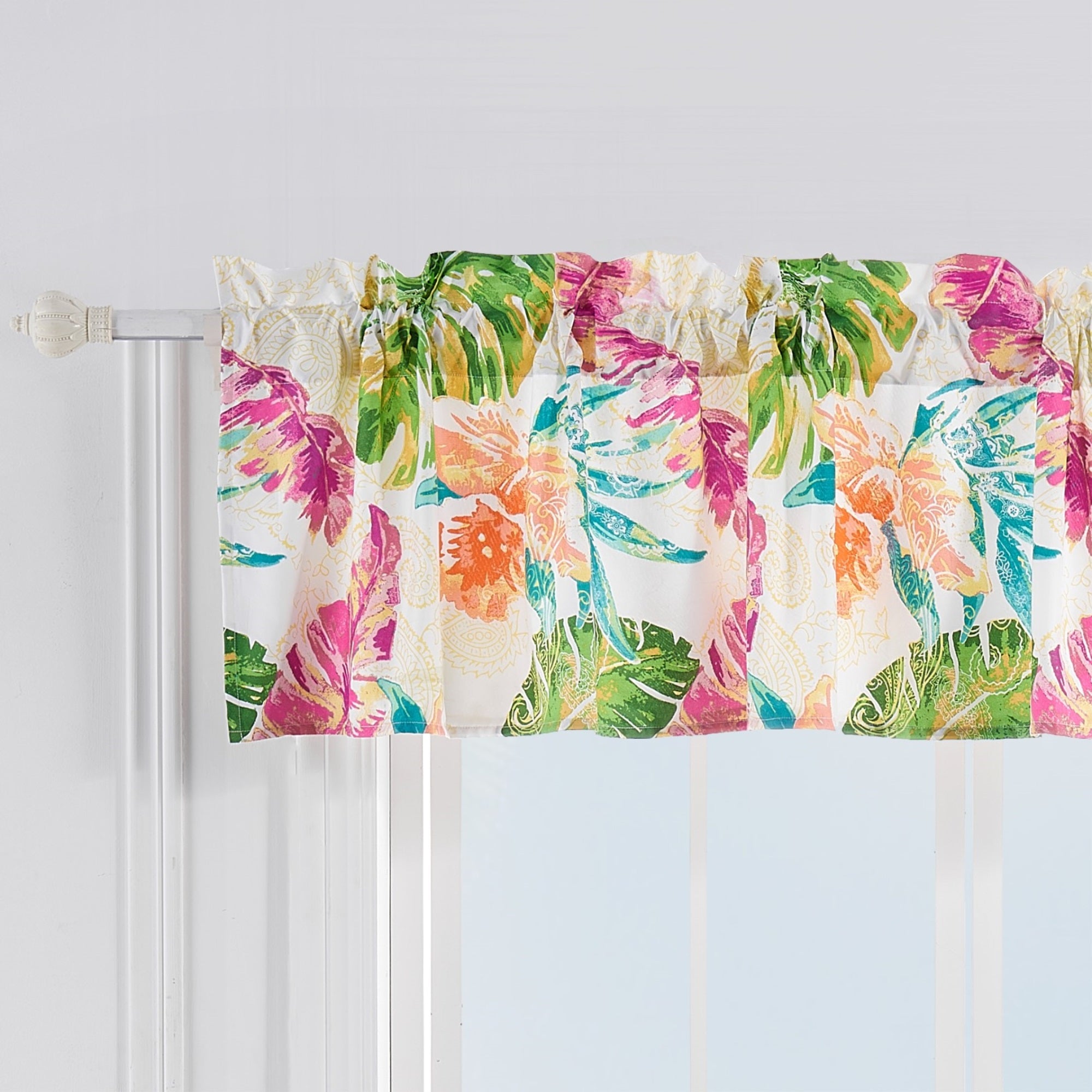 Tropics Coral, Window Valance
