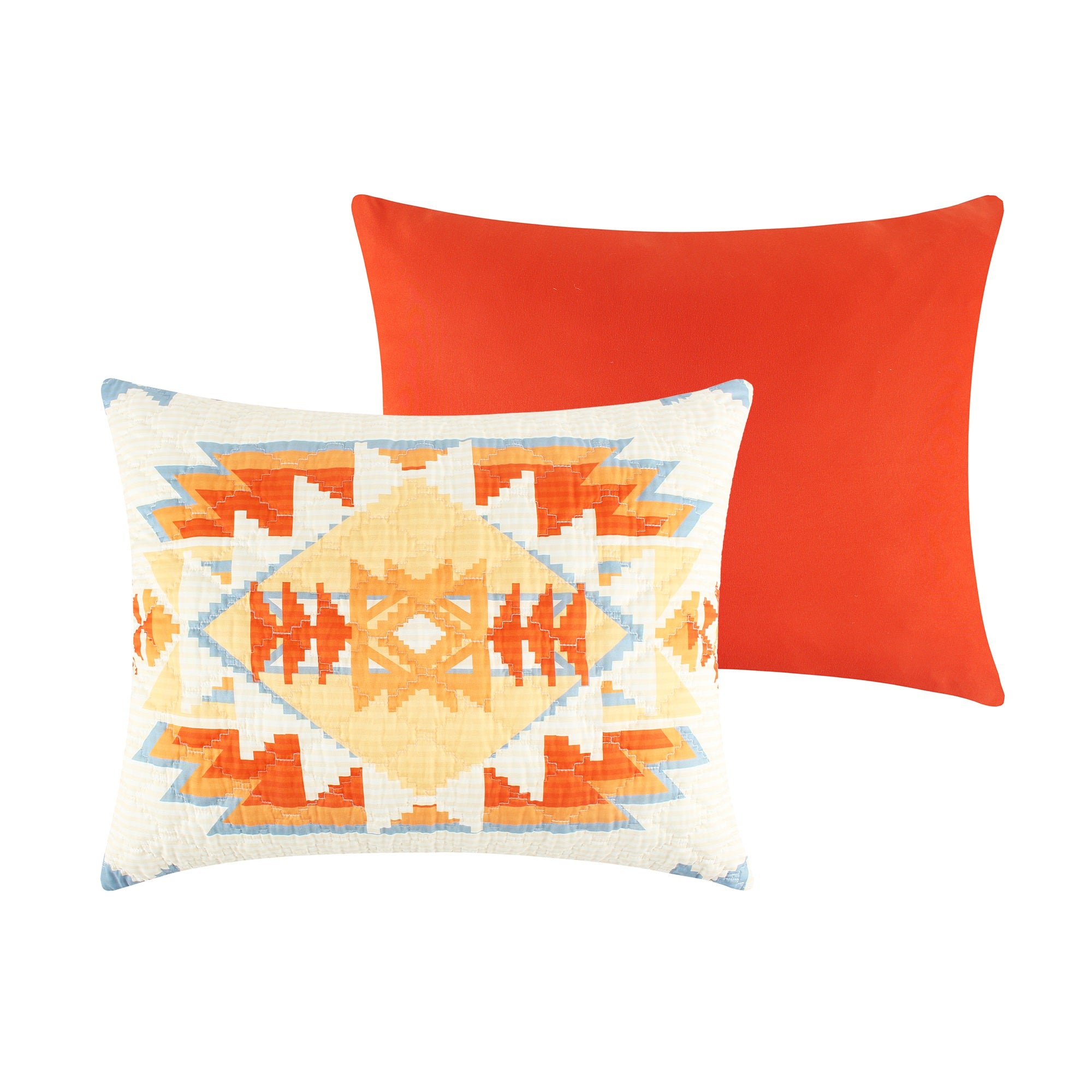 Greenland Home Horizon Southwestern Boho Quilted Pillow Sham - King Sham 20x36-inch