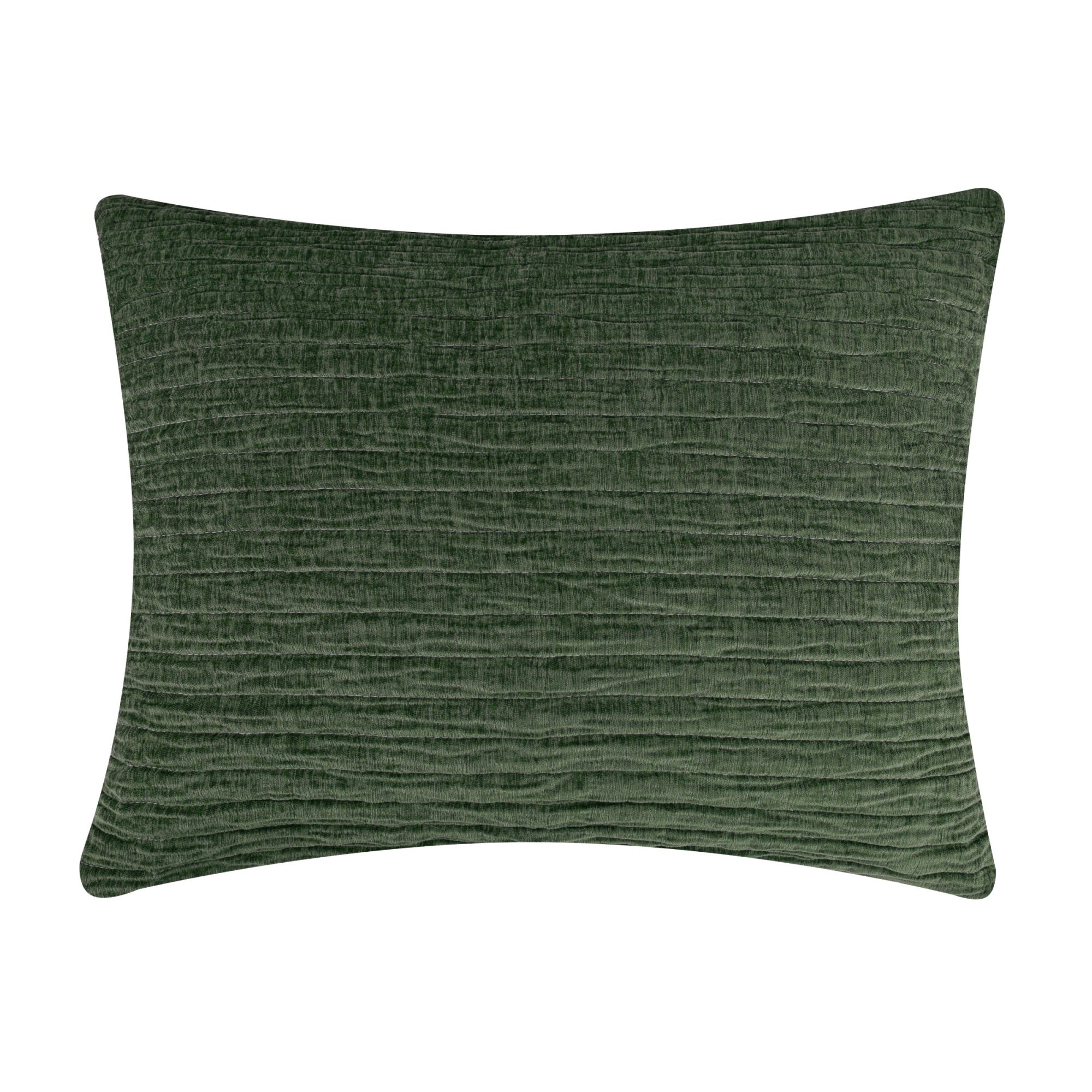 Greenland Home Fashions GL-2505HKS Velvet Crush Sham, King, Forest