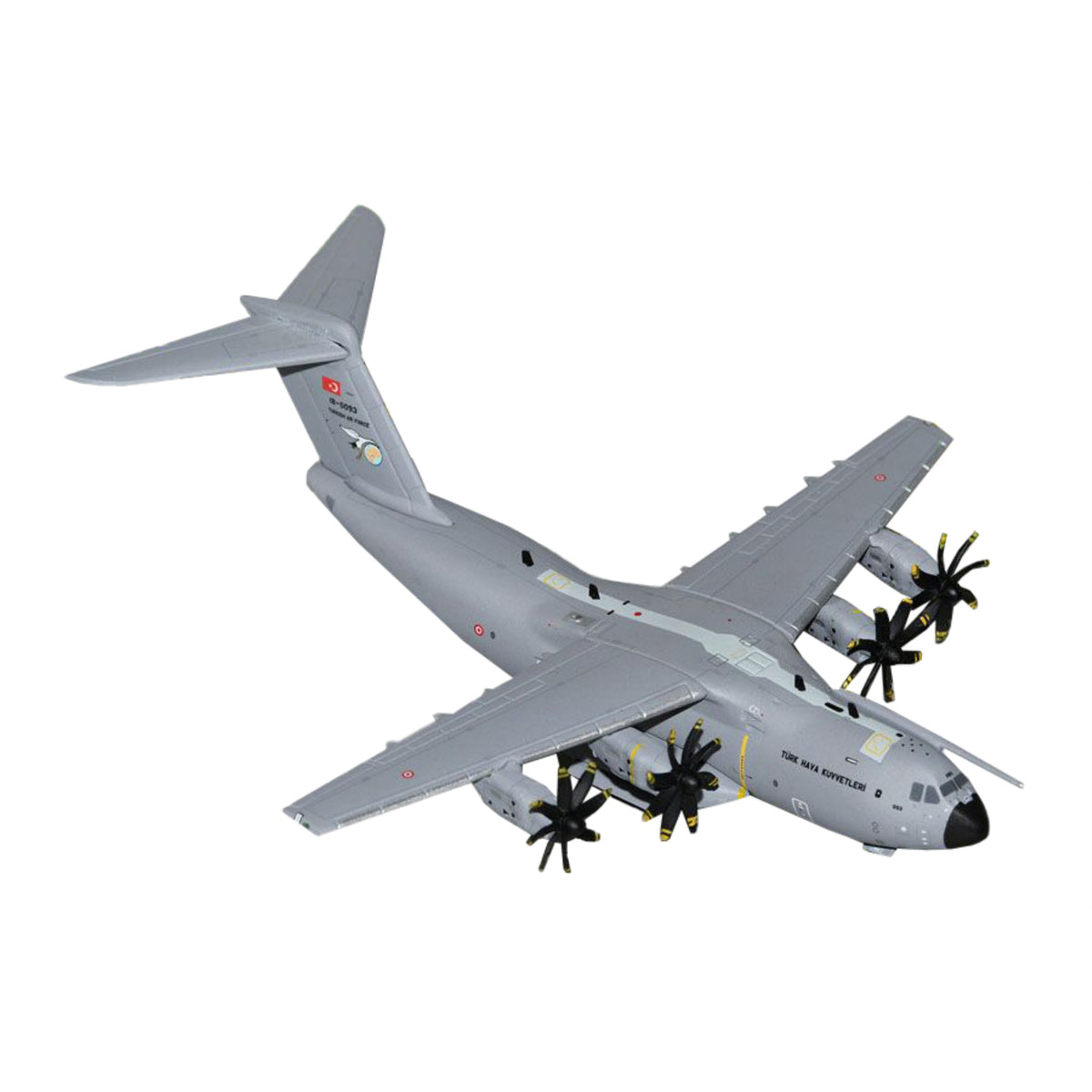 Airbus A400M Atlas Transport Aircraft 'Turkish Air Force' (18-0093) Gray 'Gemini Macs' Series 1/400 Diecast Model Airplane By Geminijets