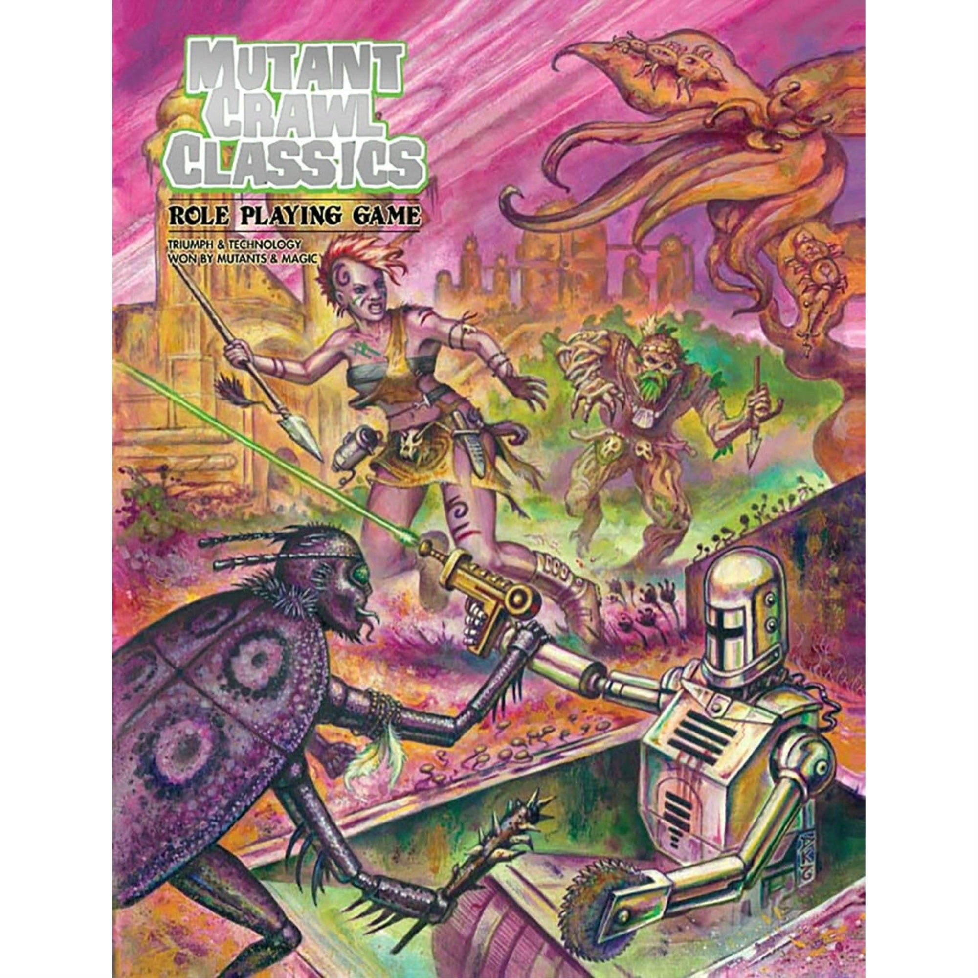 Mutant Crawl Classics Rpg Rulebook - Softcover Edition