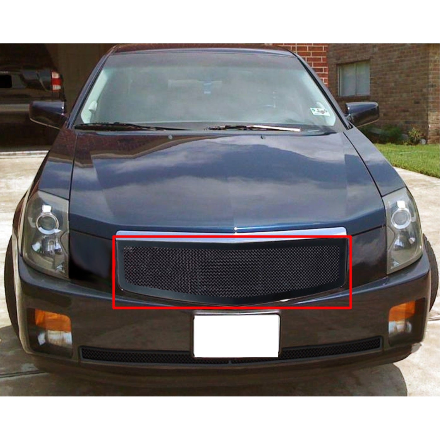2003-2007 Cadillac Cts Stainless Steel Black Powder Coated Finish 1.8 Mm Wire Mesh Black Wire Mesh Grille