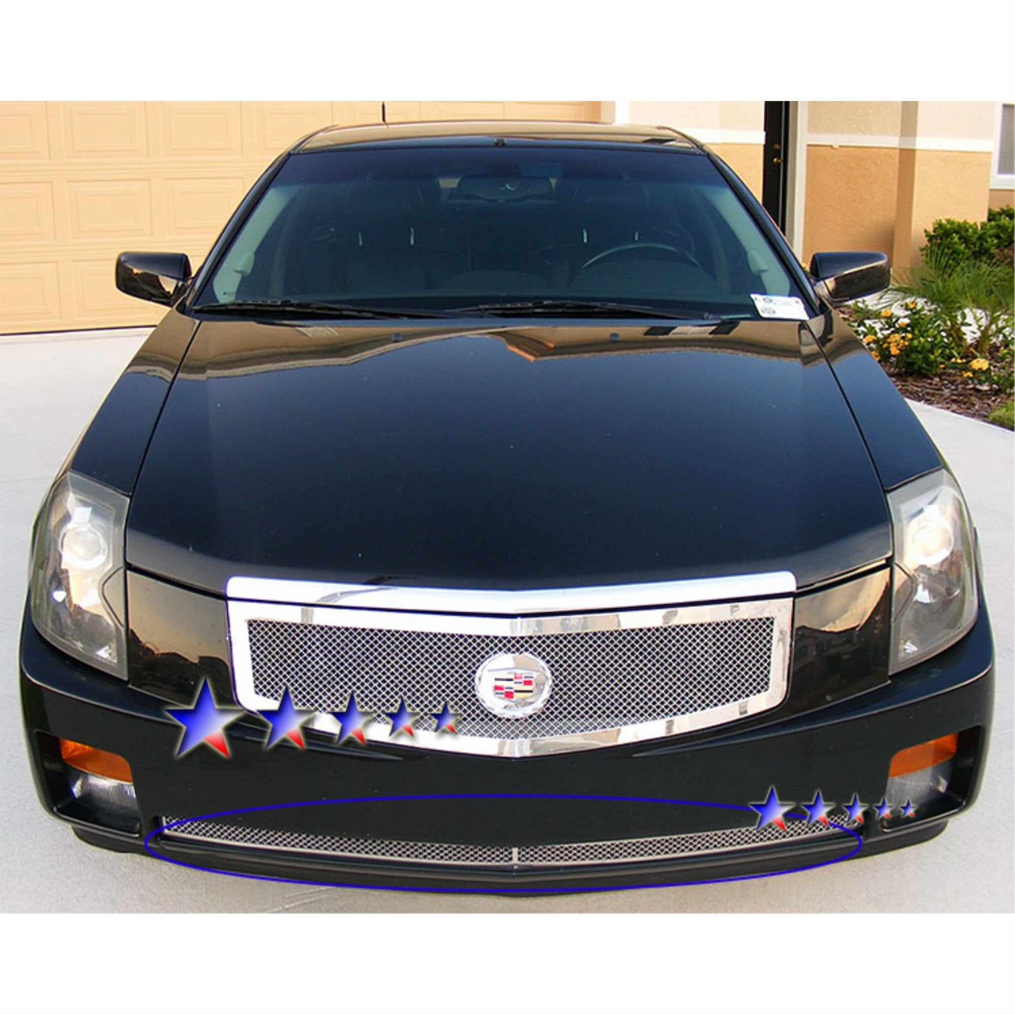 2003-2007 Cadillac Cts Not For Cts V Model Stainless Steel Polished Finish 1.8 Mm Wire Mesh Mesh Grille