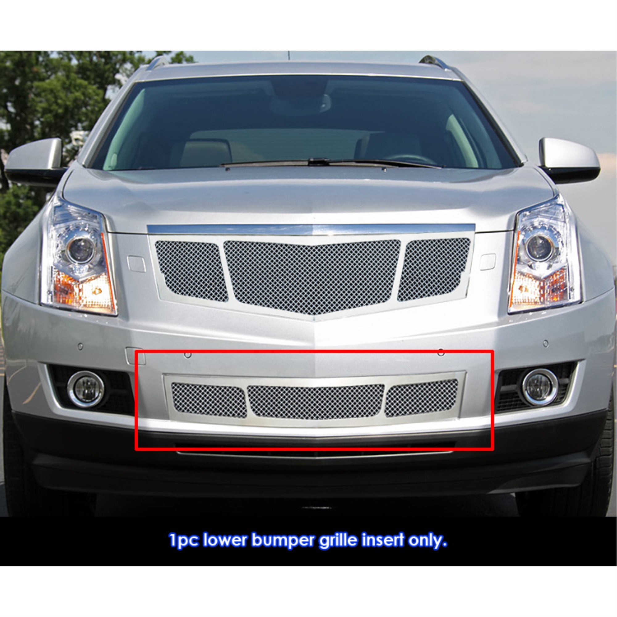 2010-2015 Cadillac Srx Stainless Steel Polished Finish 1.8 Mm Wire Mesh Mesh Grille