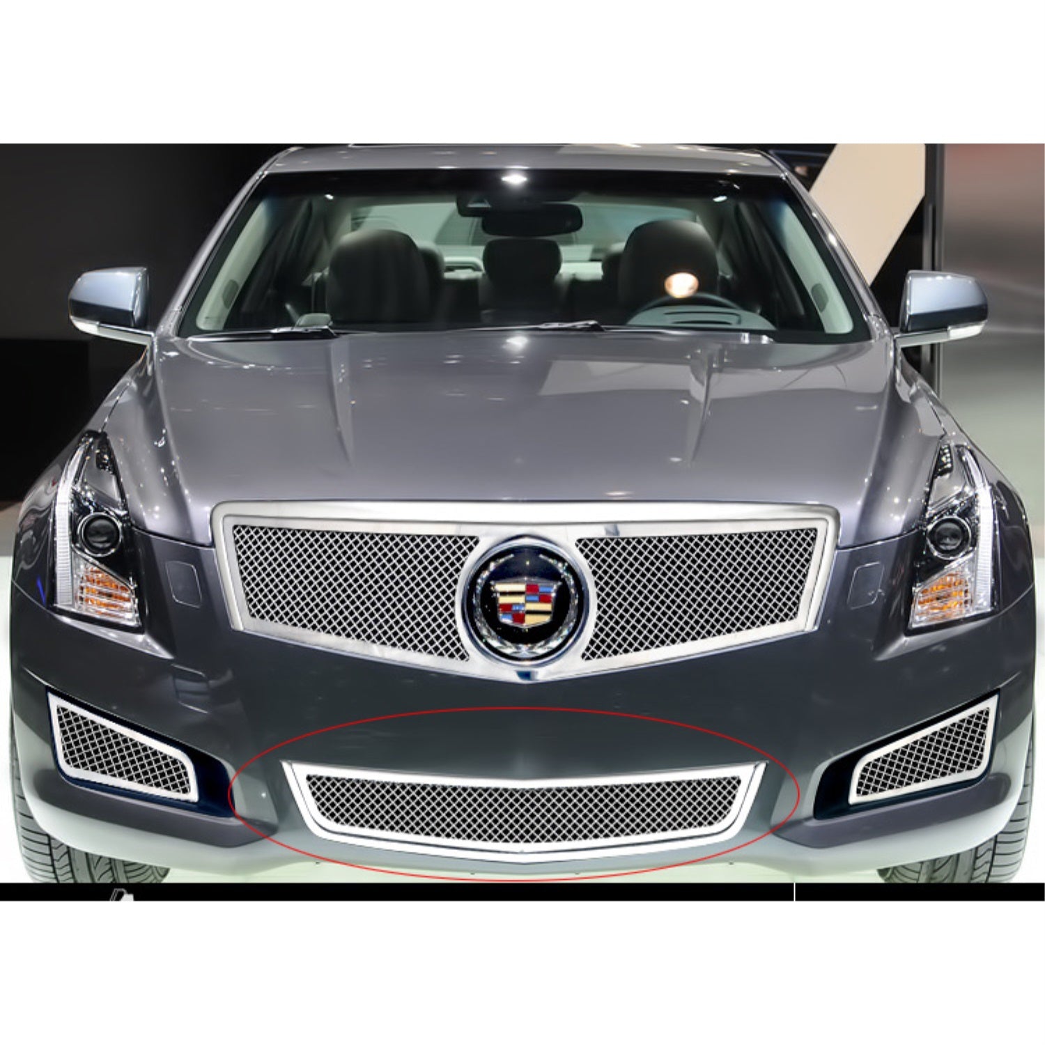 2013-2014 Cadillac Ats Stainless Steel Polished Finish 1.8 Mm Wire Mesh Mesh Grille
