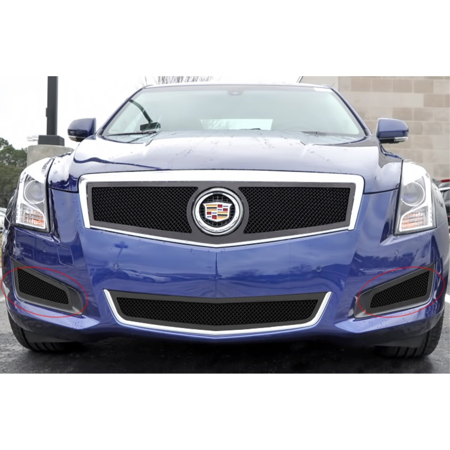 2013-2014 Cadillac Ats Stainless Steel Black Powder Coated Finish 1.8 Mm Wire Mesh Black Wire Mesh Grille