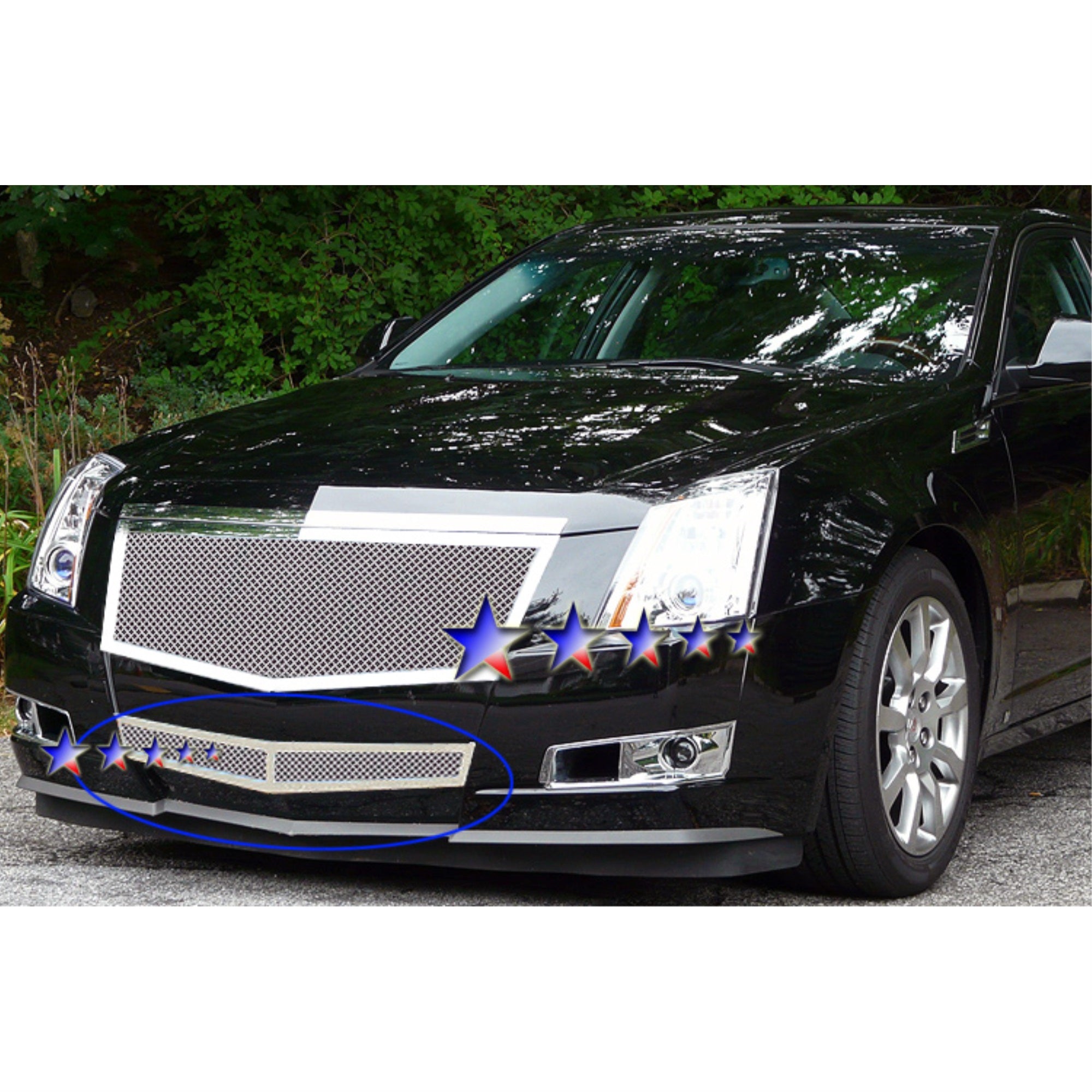 2008-2013 Cadillac Cts (Not For Cts-V)/2011-2014 Cadillac Cts Coupe (Not For Cts-V Coupe) Stainless Steel Polished Finish 1.8 Mm Wire Mesh Mesh Grille