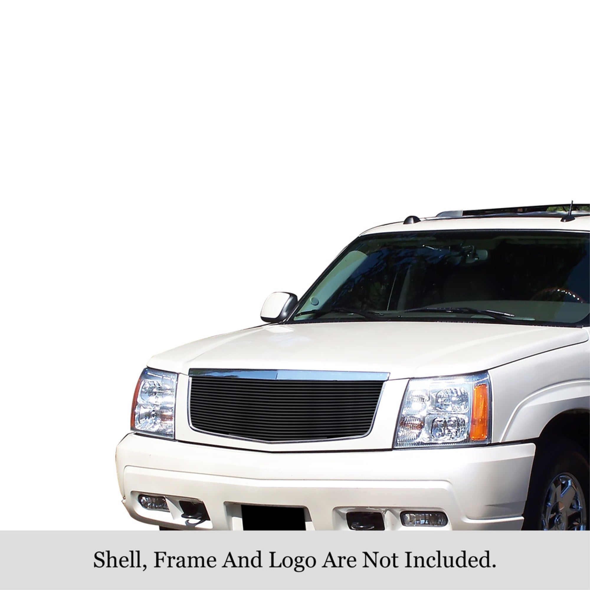 2002-2006 Cadillac Escalade /2002-2006 Cadillac Escalade Ext /2002-2006 Cadillac Escalade Esv Stainless Steel Black Powder Coated Finish 8X6 Horizontal Billet Black Stainless Steel Billet Grille