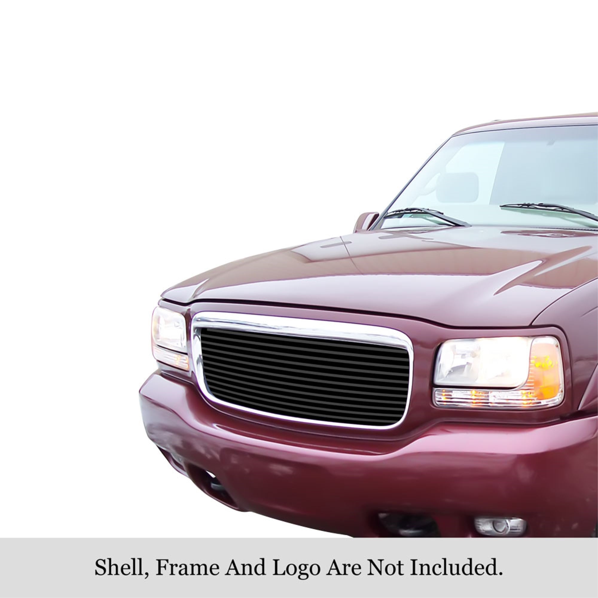1999-2001 Cadillac Escalade Stainless Steel Black Powder Coated Finish 8X6 Horizontal Billet Black Stainless Steel Billet Grille