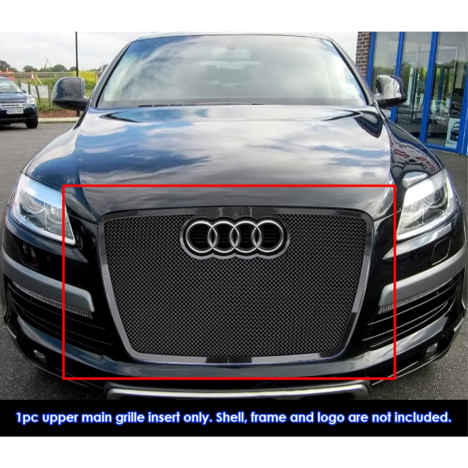2007-2015 Audi Q7 Not For Prestige And S Line And Tdi Stainless Steel Black Powder Coated Finish 1.8 Mm Wire Mesh Black Wire Mesh Grille