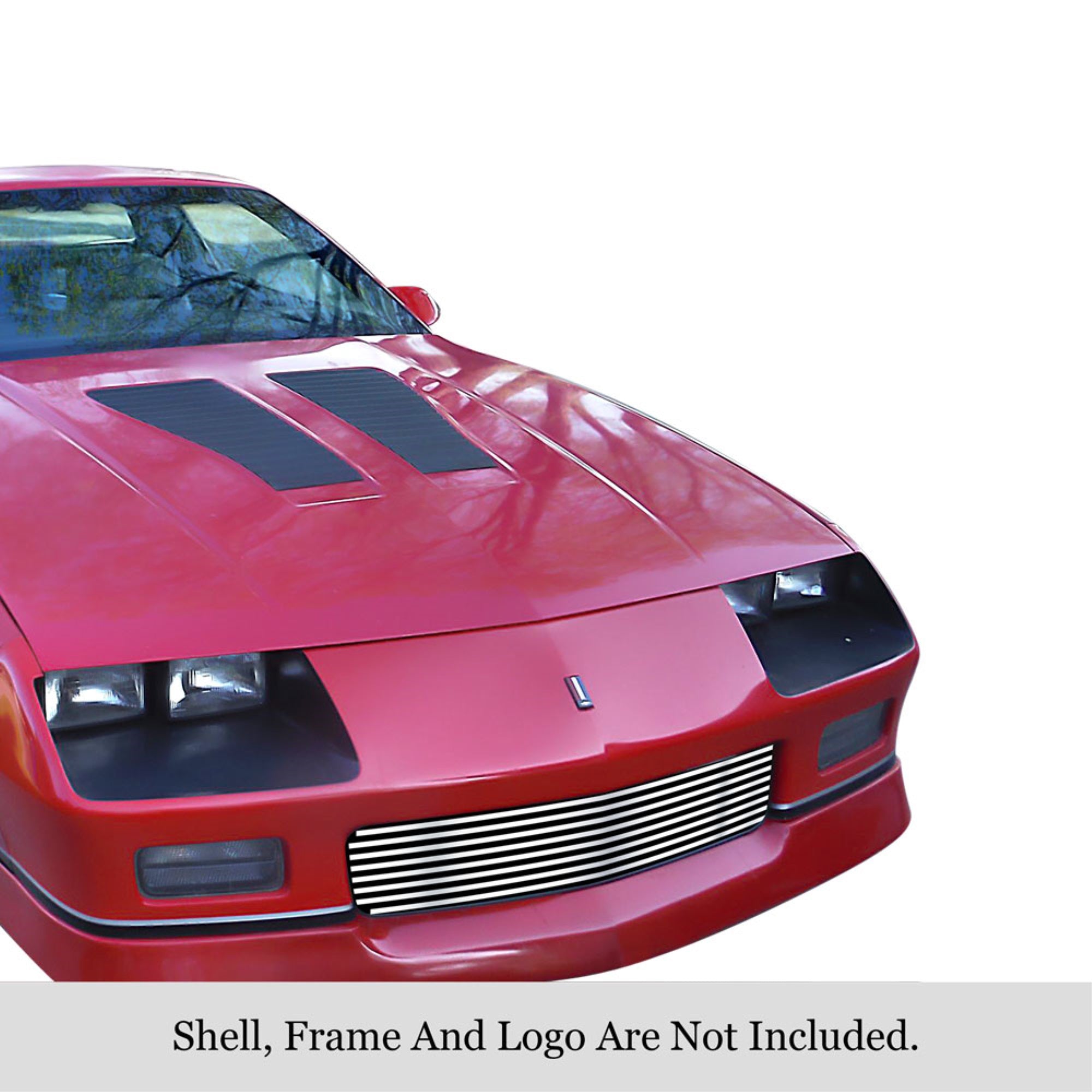 1982-1987 Chevy Camaro Z28 304 Stainless Steel Polished Finish 8X6 Horizontal Billet Stainless Steel Billet Grille