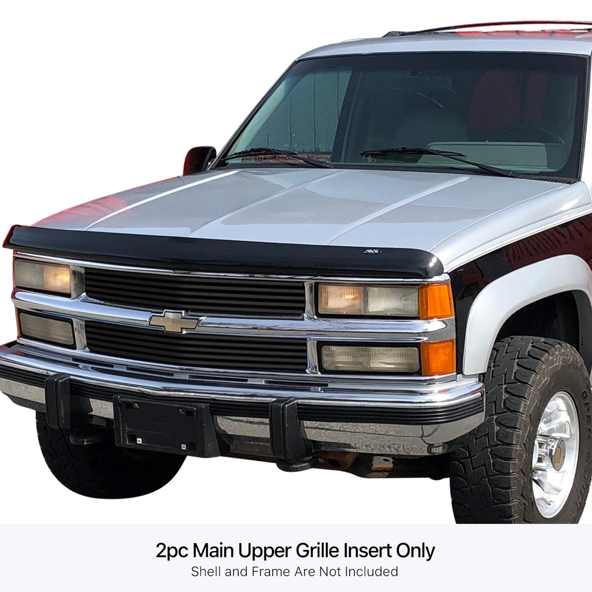 Stainless Steel Main Upper Black Stainless Steel Billet Grille 1994-1999 Chevy Blazer Not For S-10/1994-1999 Chevy C/K Pickup Not For C2500 Single Light/1994-1999 Chevy Suburban /1994-1999 Chevy Tahoe