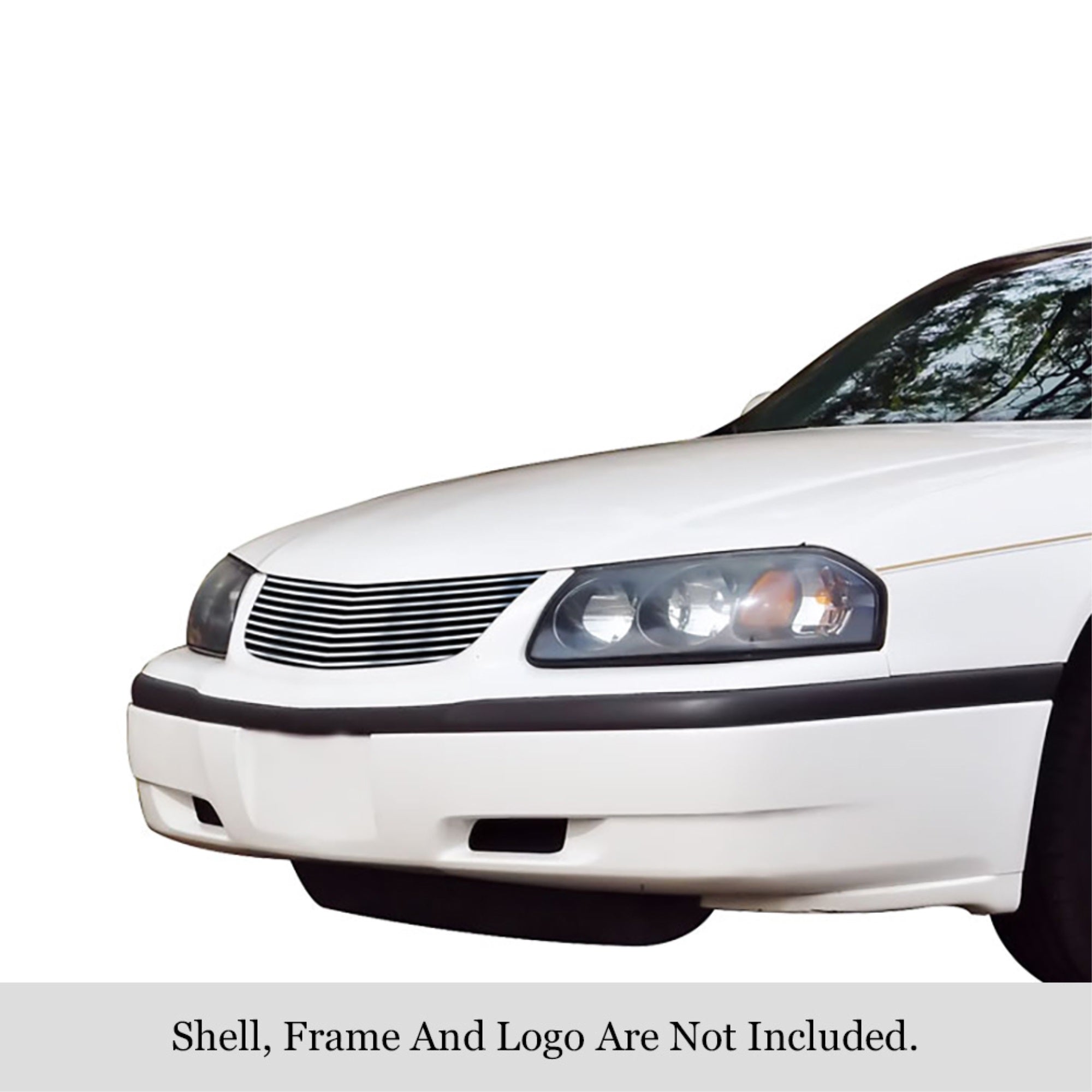 2000-2005 Chevy Impala Stainless Steel Silver Hairline Finish Finish Horizontal Billet Stainless Steel Billet Grille
