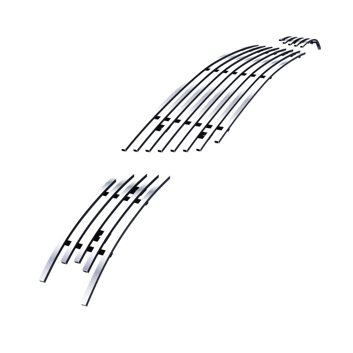 2006-2013 Chevy Impala With Fog Light /2014-2016 Chevy Impala Limited Model Only With Fog Light 8X6 Horizontal Billet Stainless Steel Billet Grille