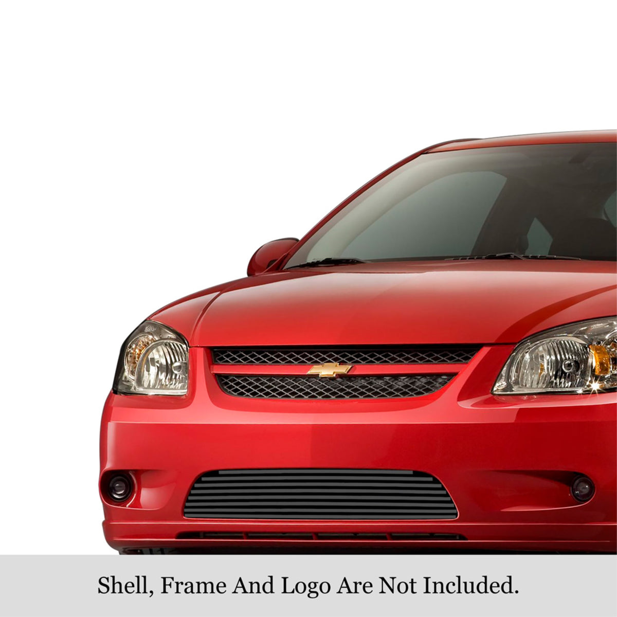 2005-2010 Chevy Cobalt Ss Not For Base/Lt/Ls/Ltz/2005-2010 Chevy Cobalt Sport Not For Base/Lt/Ls/Ltz Stainless Steel Black Powder Coated Finish 8X6 Horizontal Billet Black Stainless Steel Billet Grille