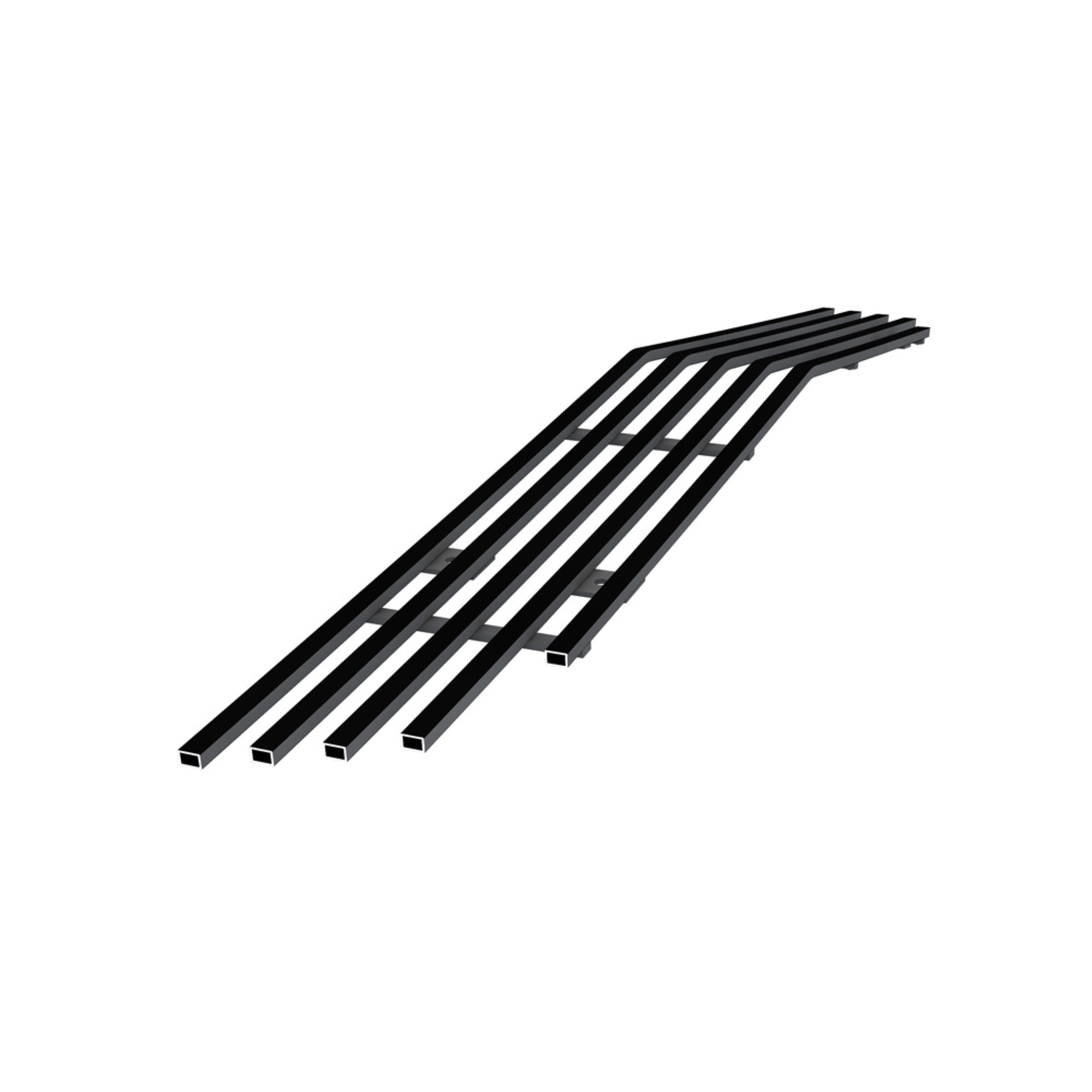 2013-2013 Chevy Malibu 8X6 Horizontal Billet Black Stainless Steel Billet Grille