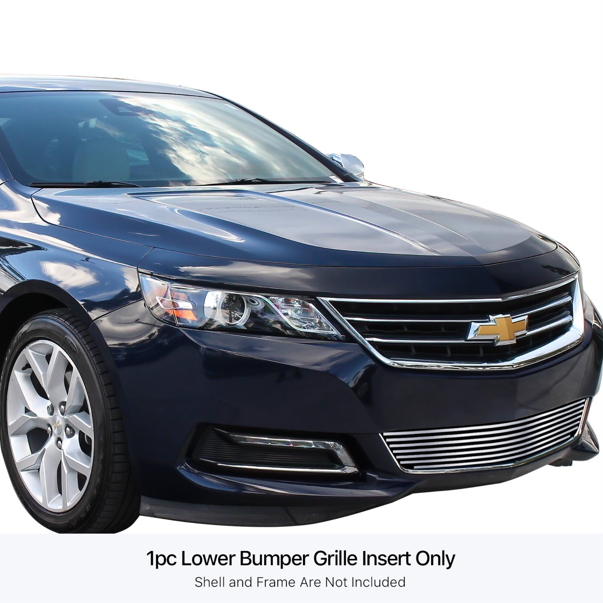 Stainless Steel Lower Bumper Stainless Steel Billet Grille 2014-2020 Chevy Impala Not For 2014-2016 Chevy Impala Limited