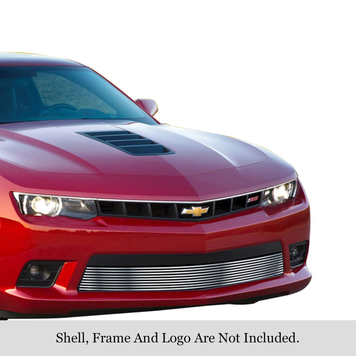 2014-2015 Chevy Camaro Lt With Rs Package/2014-2015 Chevy Camaro Ls With Rs Package Stainless Steel Silver Hairline Finish Finish Horizontal Billet Stainless Steel Billet Grille
