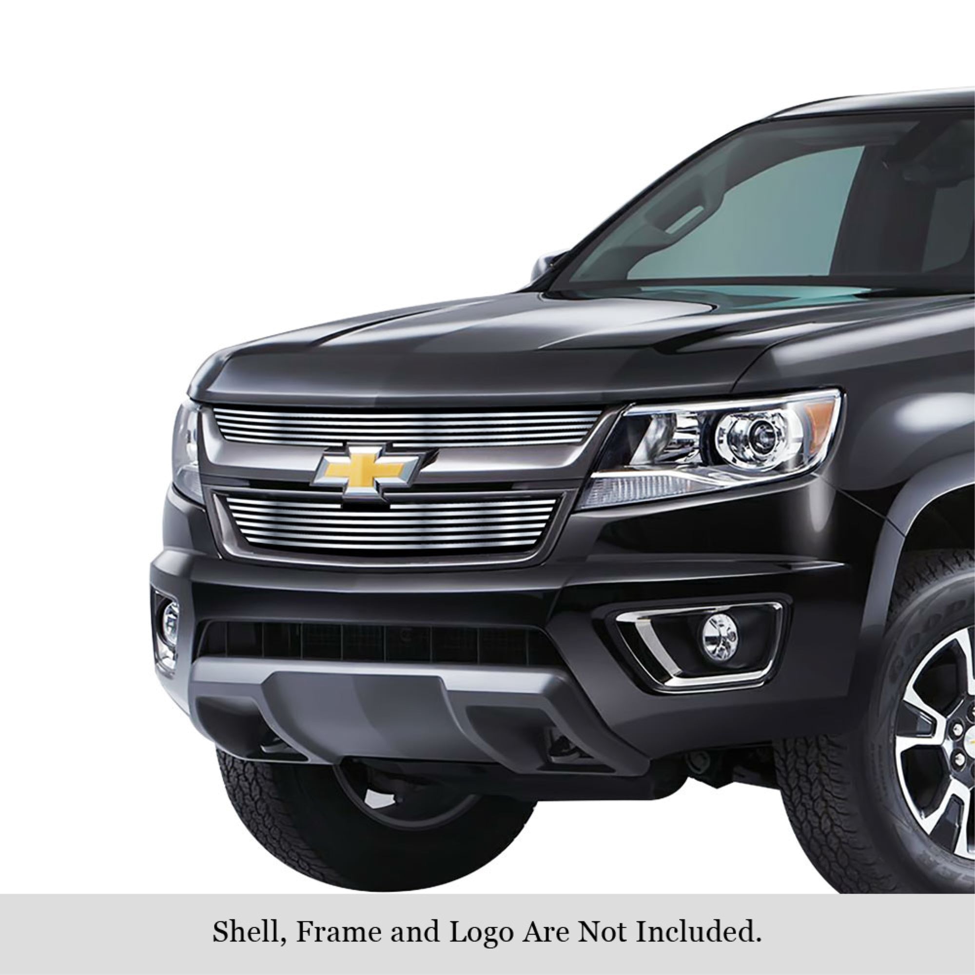 2015-2020 Chevy Colorado Not For Zr2 Model 304 Stainless Steel Polished Finish 8X6 Horizontal Billet Stainless Steel Billet Grille