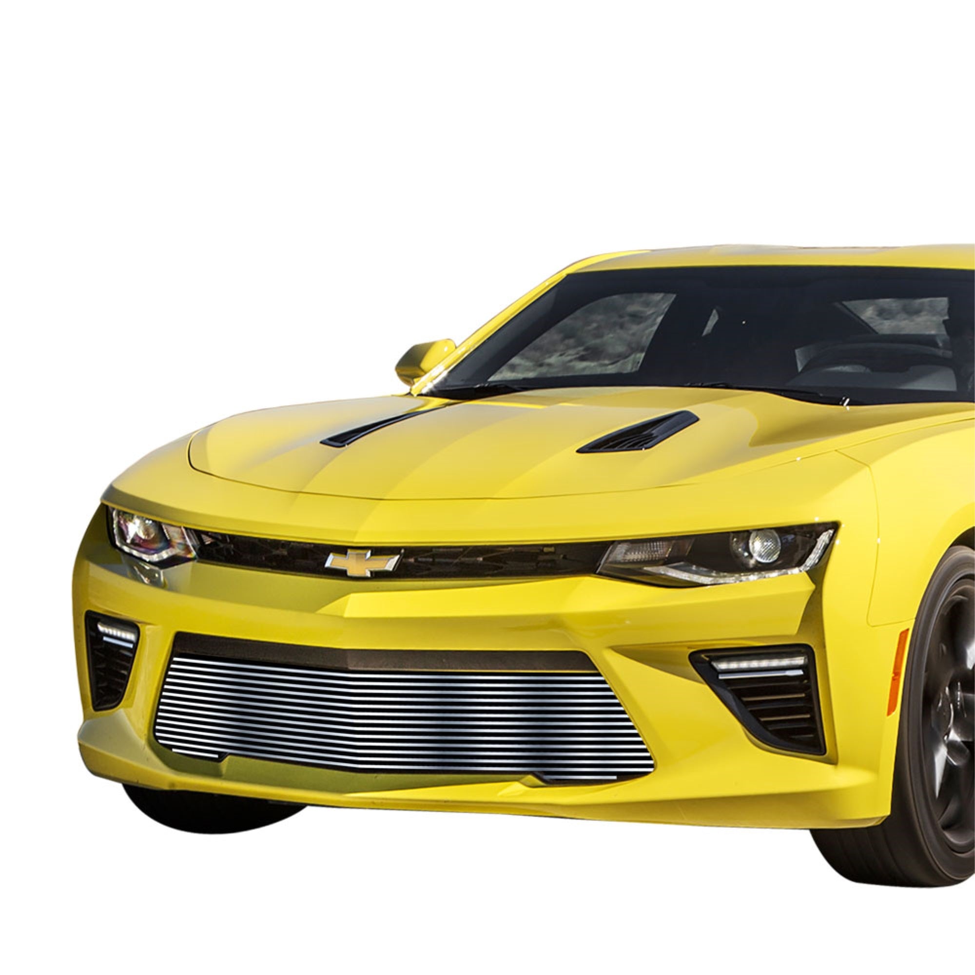 2016-2018 Chevy Camaro Ss 304 Stainless Steel Polished Finish Horizontal Billet Stainless Steel Billet Grille