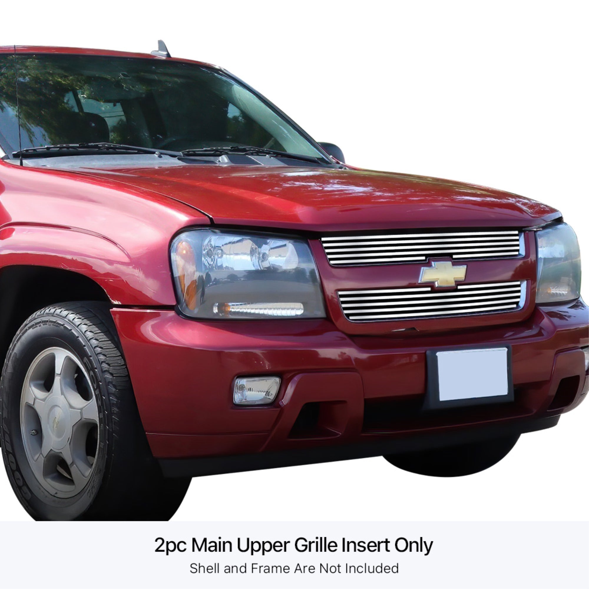 Stainless Steel Main Upper Stainless Steel Billet Grille 2006-2009 Chevy Trailblazer LT Not For LS/SS/2006-2008 Chevy Trailblazer LT 8Cyl Not For LS/SS