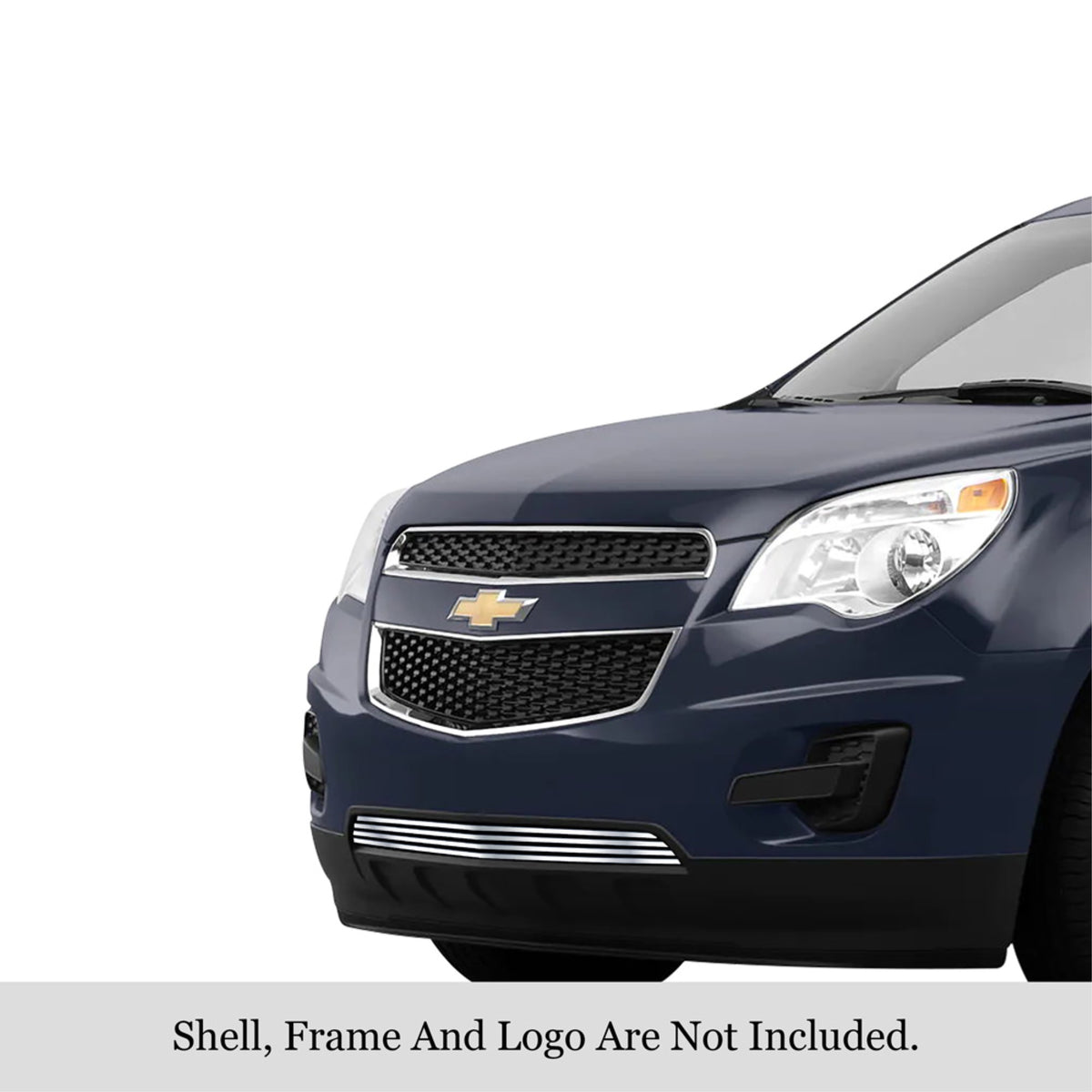 2010-2015 Chevy Equinox Stainless Steel Silver Hairline Finish Finish 8X6 Horizontal Billet Stainless Steel Billet Grille