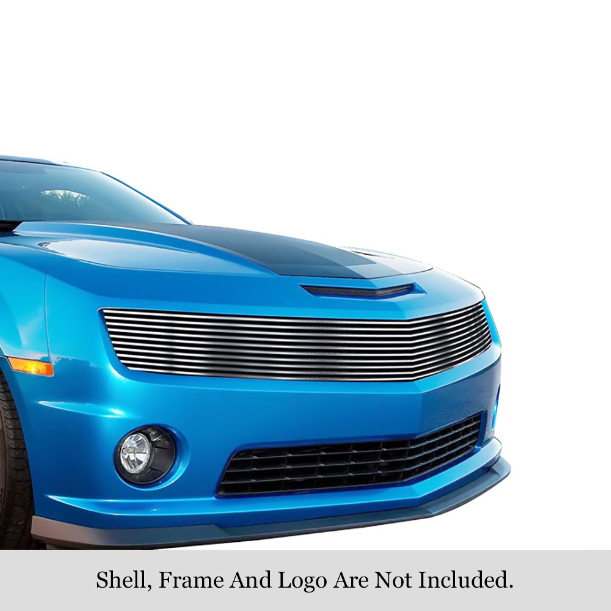 2010-2013 Chevy Camaro Phantom Style Not For Zl1 Model Stainless Steel Silver Hairline Finish Finish Horizontal Billet Stainless Steel Billet Grille