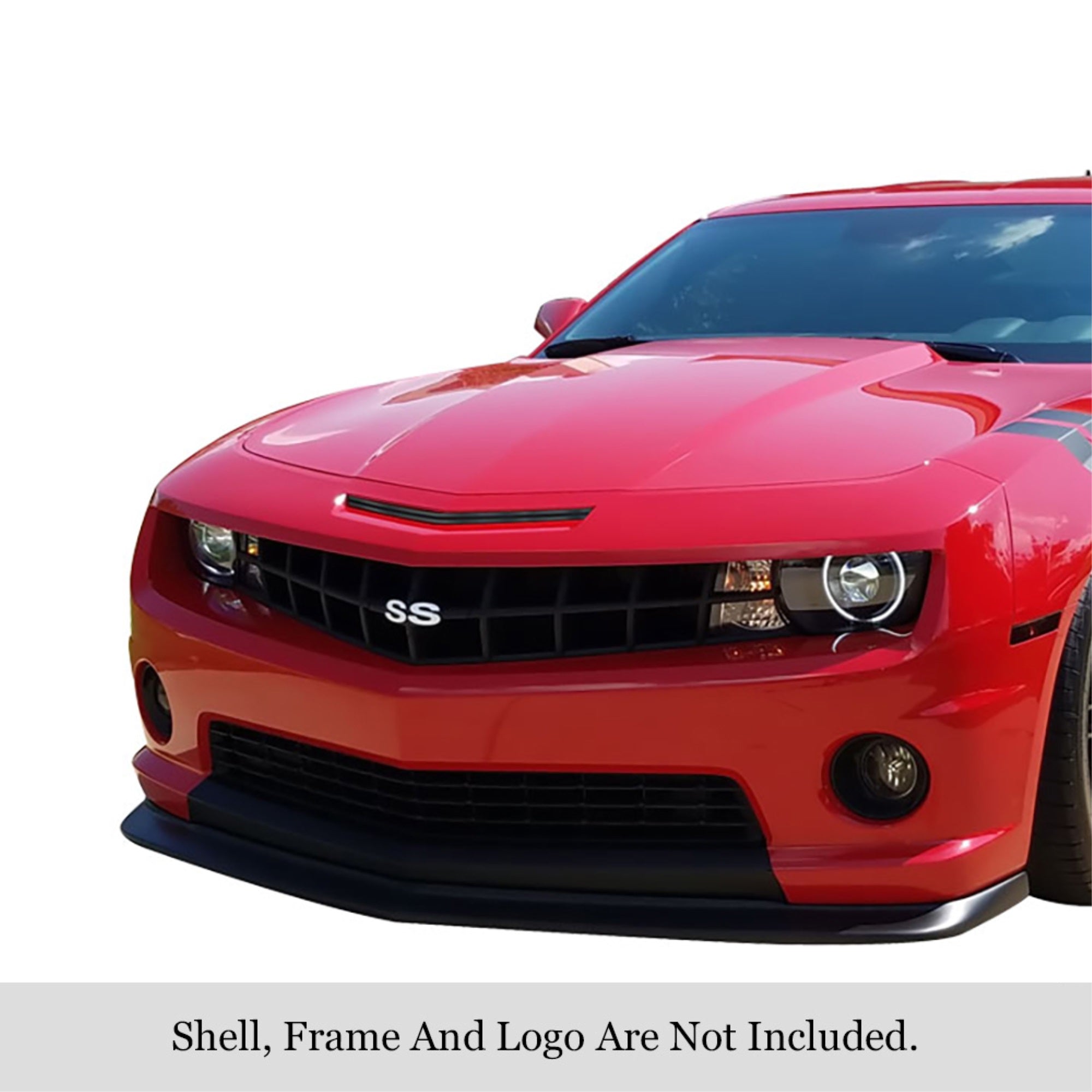 2010-2013 Chevy Camaro Stainless Steel Black Powder Coated Finish Horizontal Billet Black Stainless Steel Billet Grille