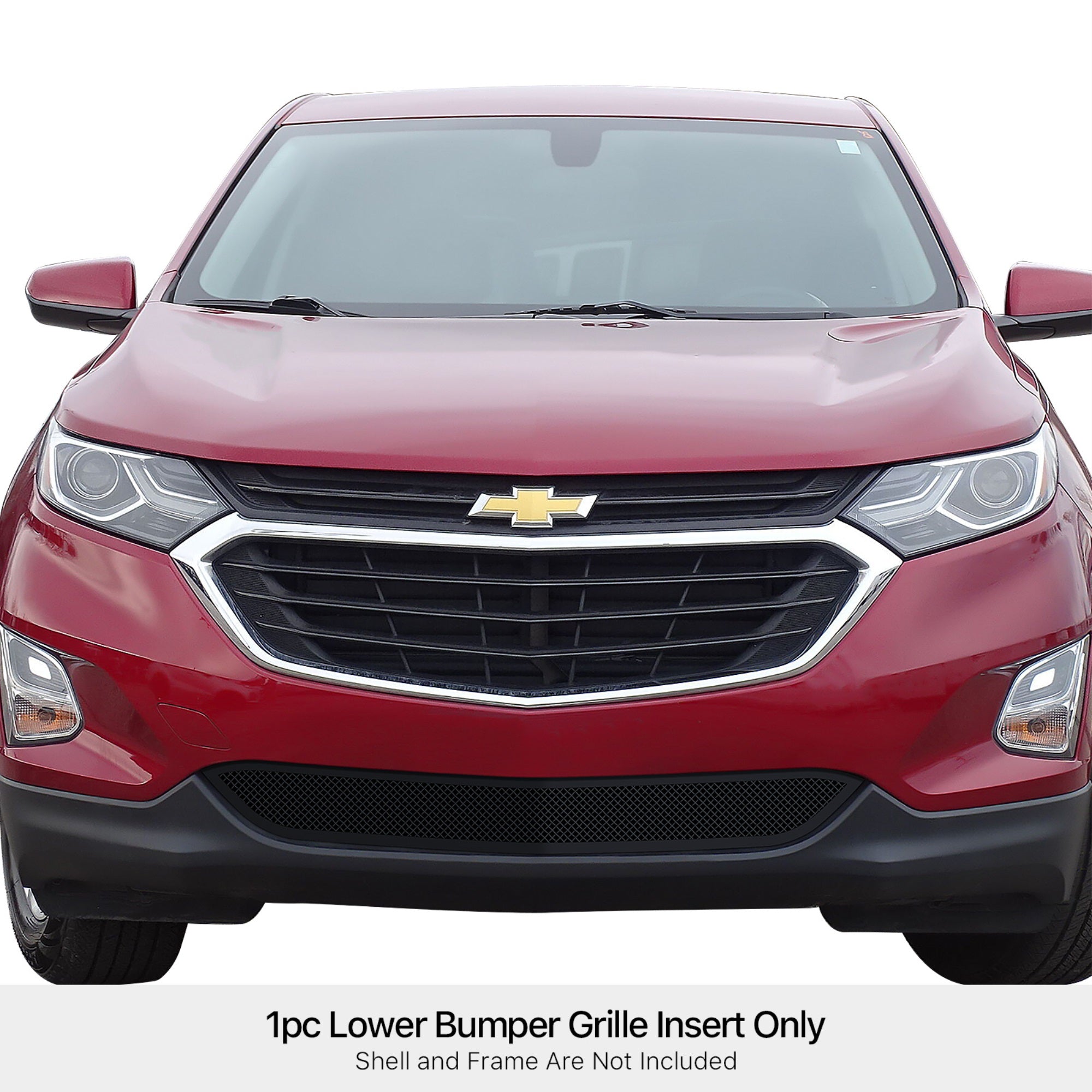Stainless Steel Lower Bumper Black Wire Mesh Grille 2018-2021 Chevy Equinox