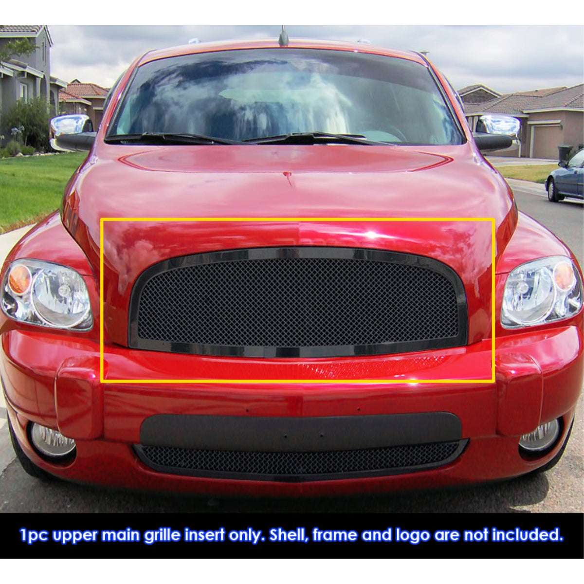 2006-2011 Chevy Hhr Stainless Steel Black Powder Coated Finish 1.8 Mm Wire Mesh Black Wire Mesh Grille