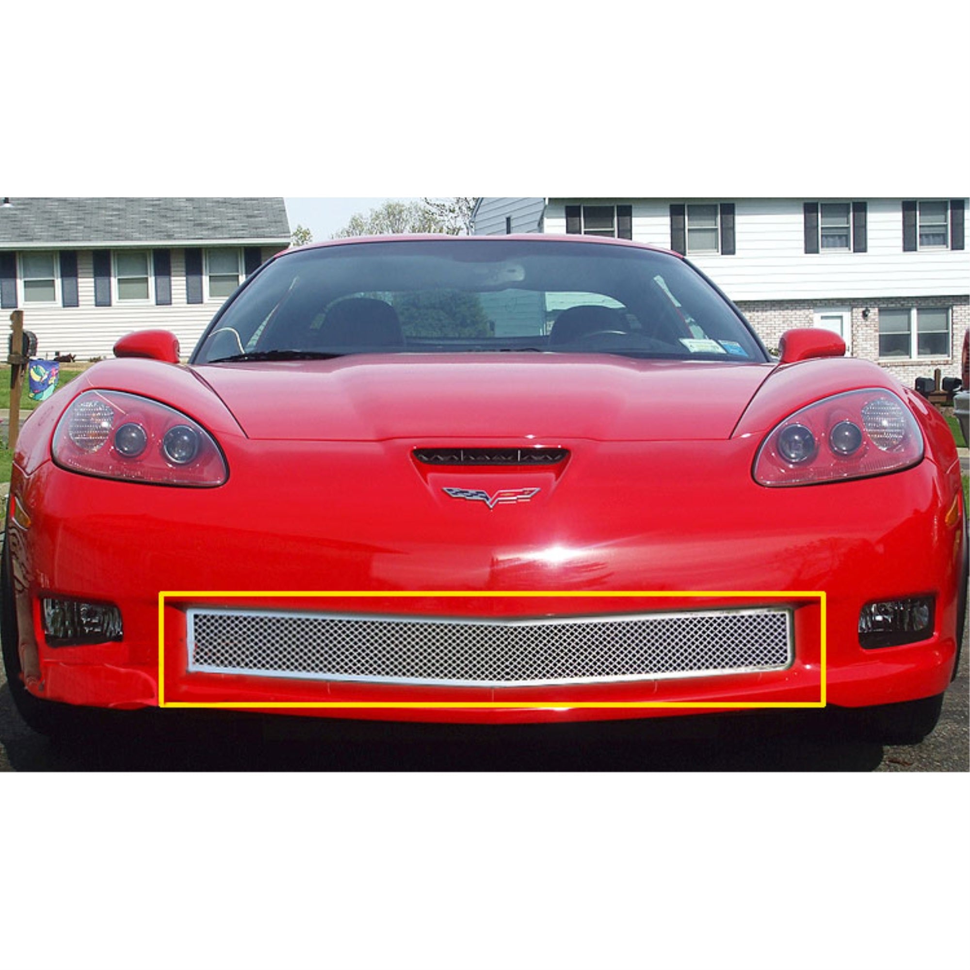 2006-2010 Chevy Corvette Z06 Stainless Steel Polished Finish 1.8 Mm Wire Mesh Mesh Grille