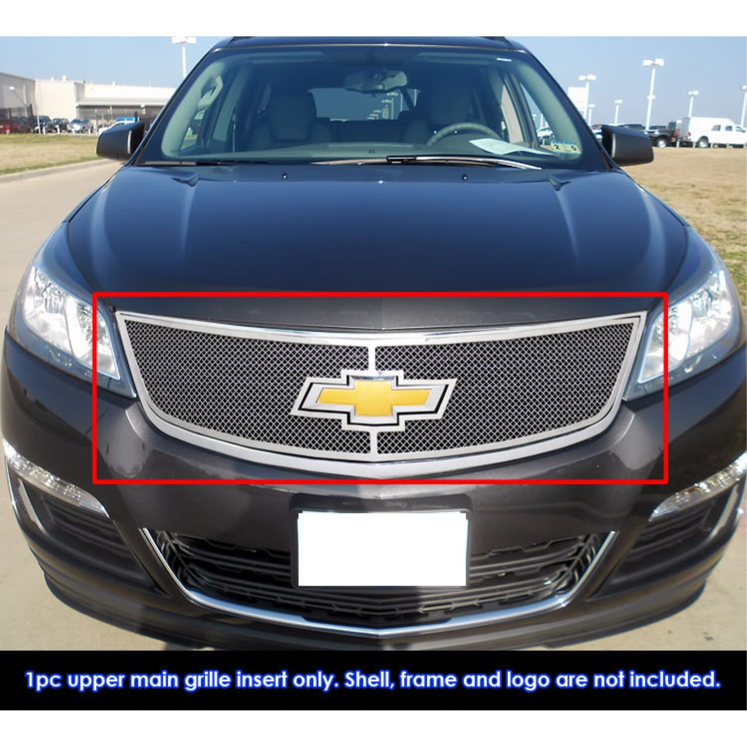2013-2017 Chevy Traverse Logo Show Stainless Steel Polished Finish 1.8 Mm Wire Mesh Mesh Grille