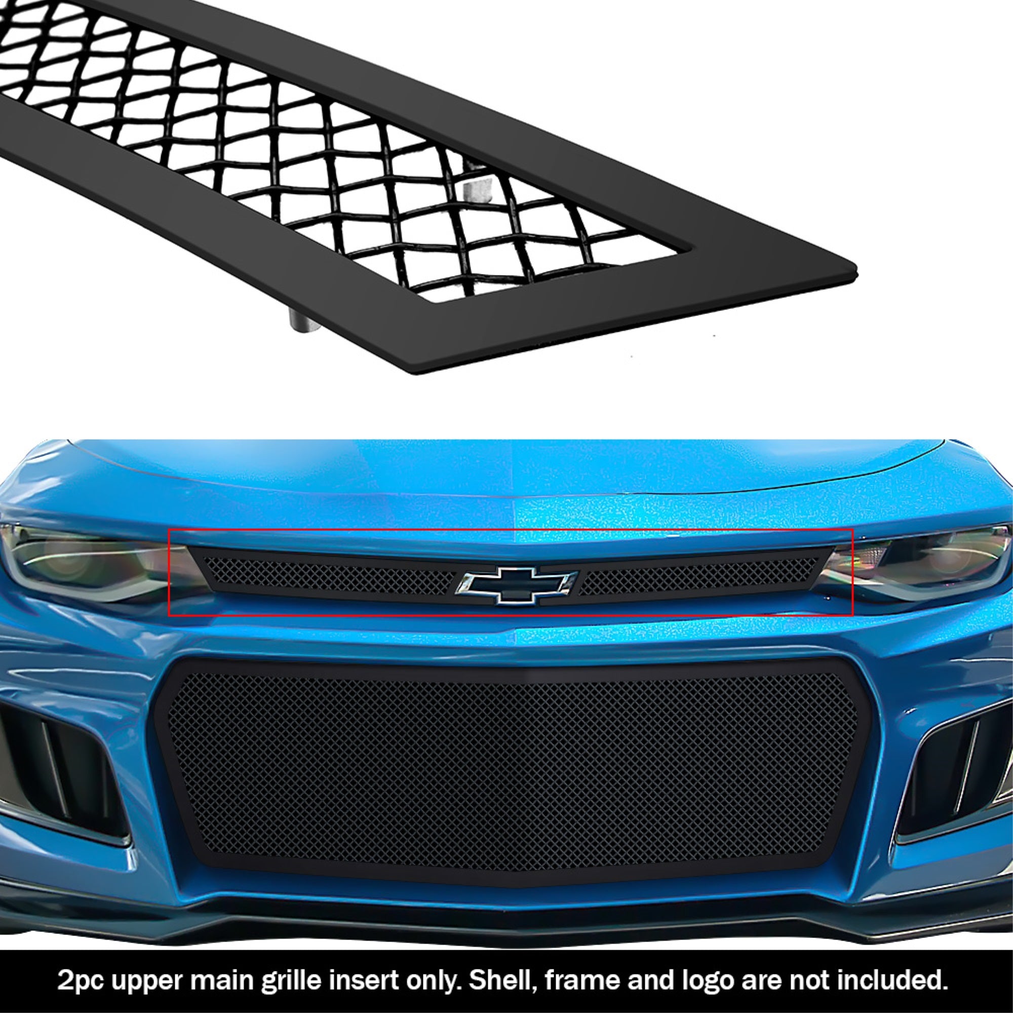 2019-2023 Chevy Camaro ZL1 1.8 MM WIRE MESH Black Wire Mesh Grille