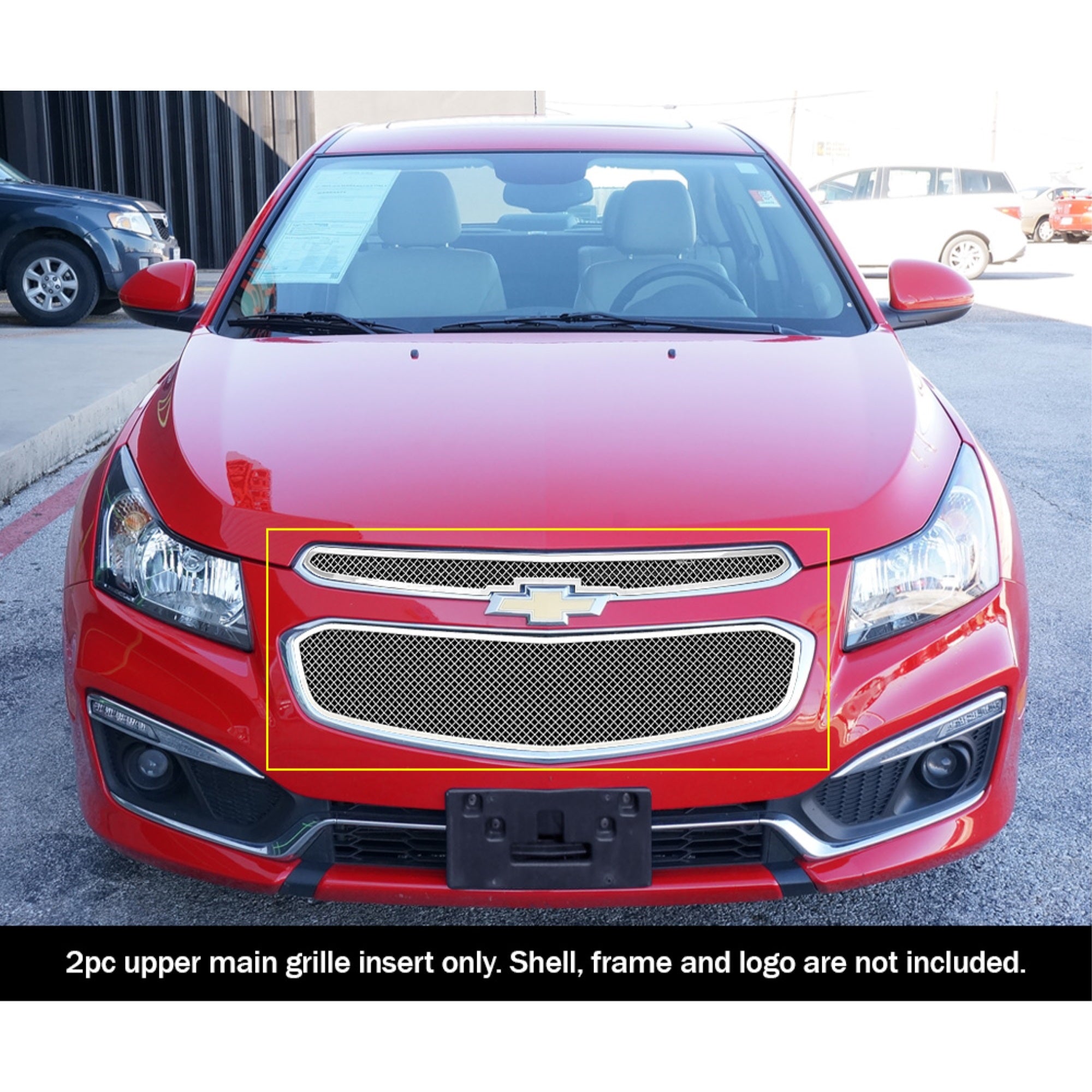 2015-2015 Chevy Cruze Stainless Steel Polished Finish 1.8 Mm Wire Mesh Mesh Grille