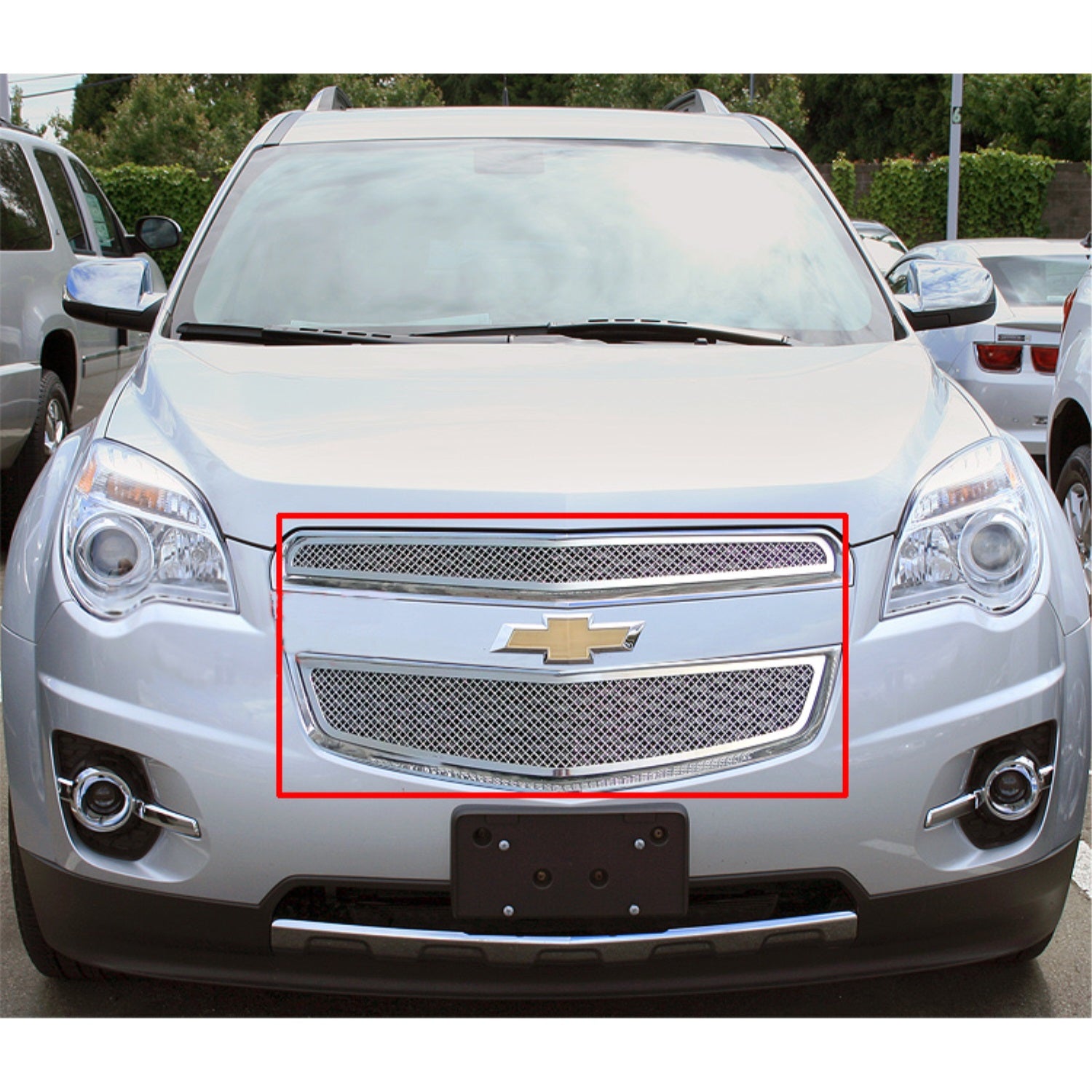 2010-2015 Chevy Equinox (2012-2015 Model Need Drilling) Stainless Steel Polished Finish 1.8 Mm Wire Mesh Mesh Grille