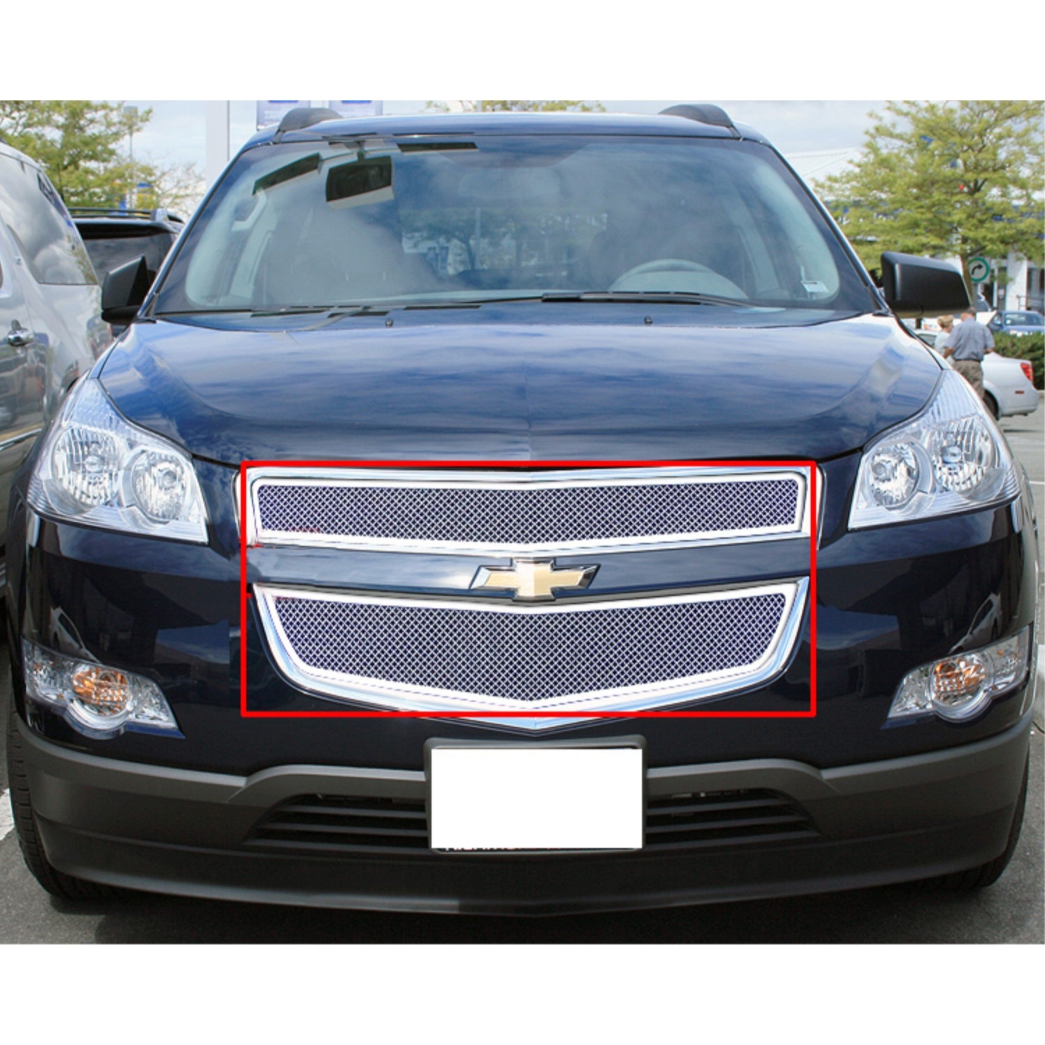 2009-2012 Chevy Traverse Stainless Steel Polished Finish 1.8 Mm Wire Mesh Mesh Grille