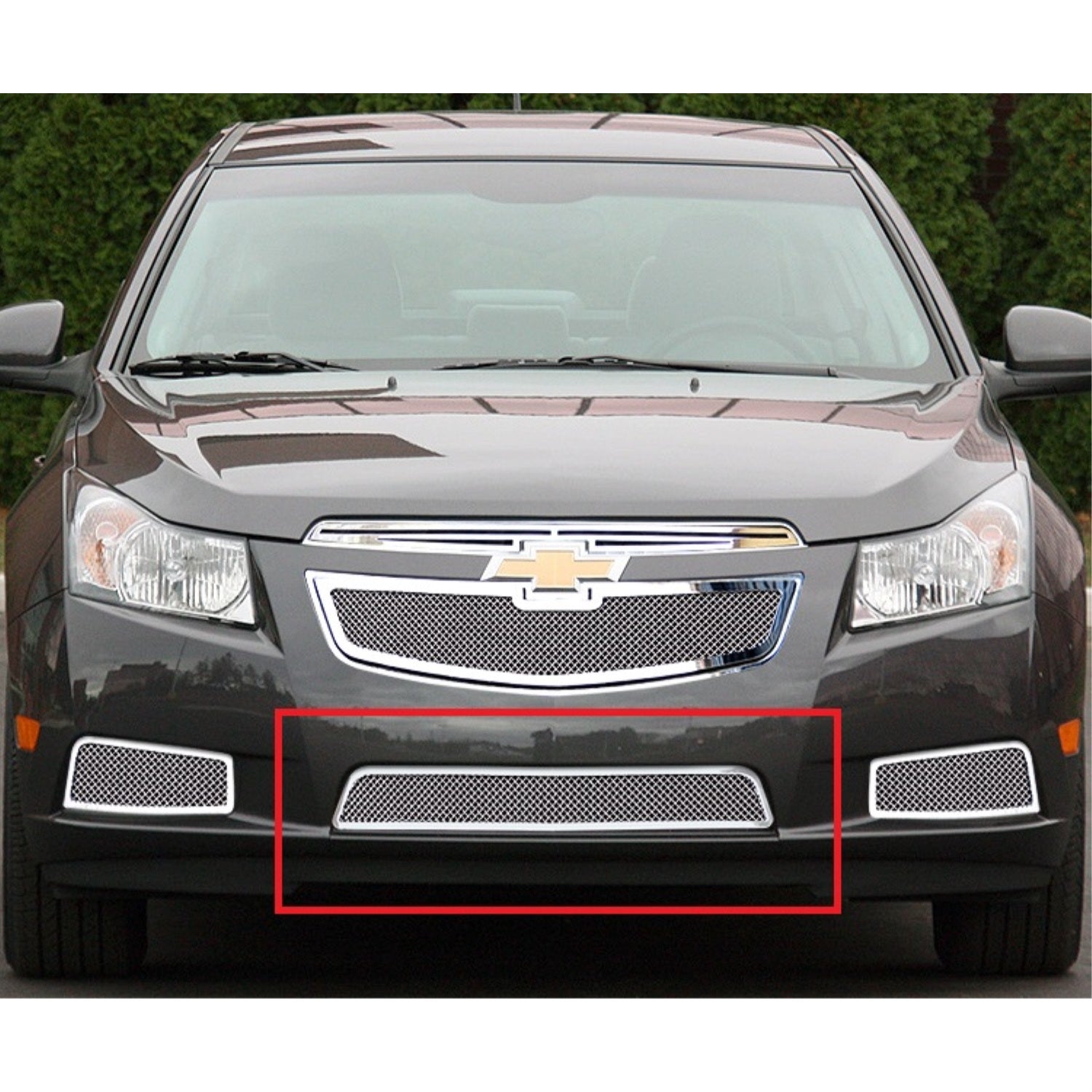 2011-2014 Chevy Cruze Not For Rs Package And Turbo Stainless Steel Polished Finish 1.8 Mm Wire Mesh Mesh Grille
